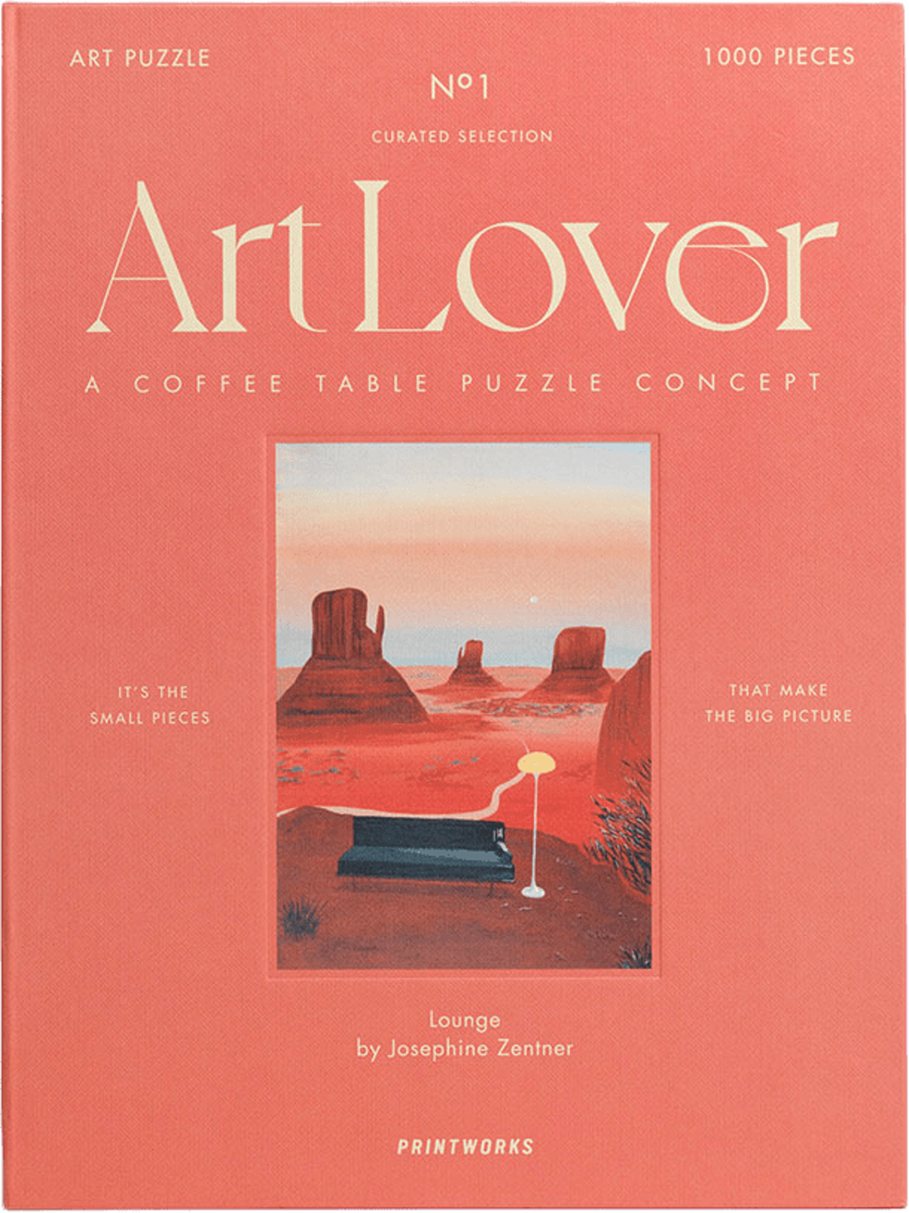 Art Lover Book Puzzle - Lounge, 1000 pcs
