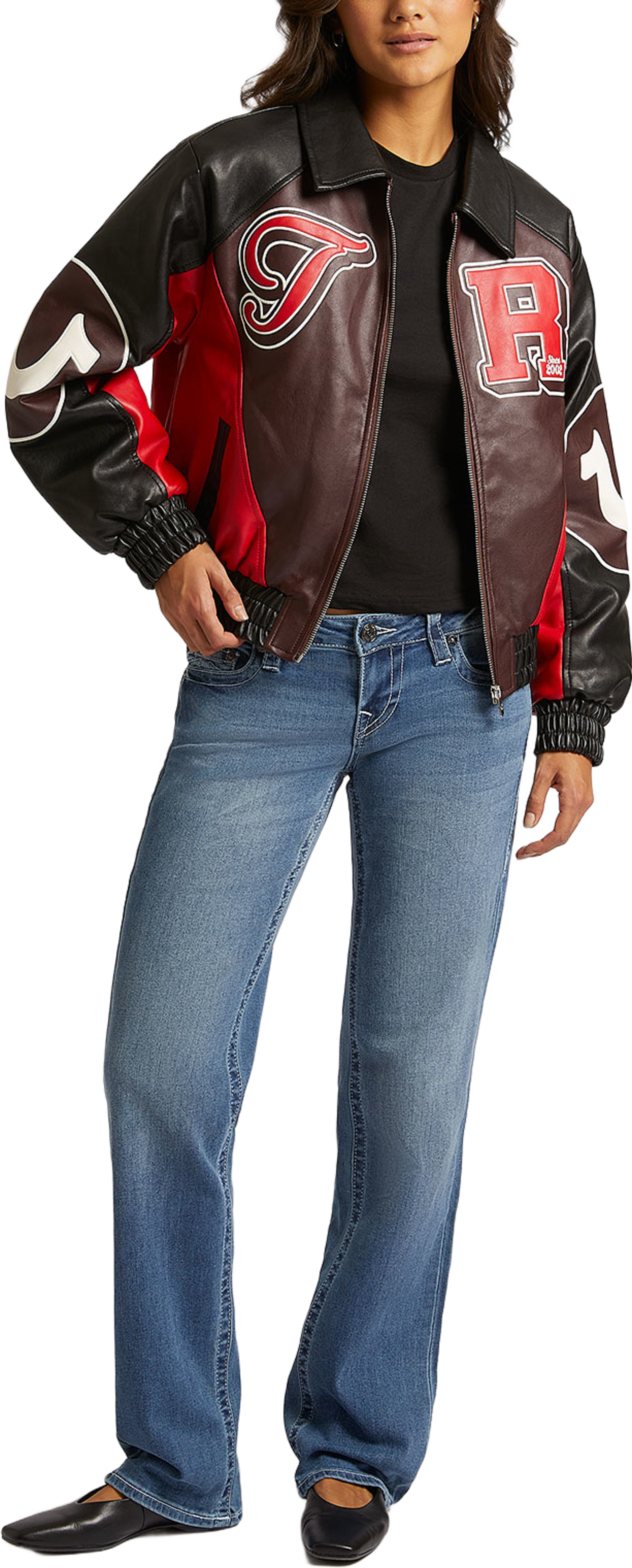 Sarah Low Rise Straight Jeans, från True Religion, i färgen Medium Wash. Klicka för att öppna bilden i stort format