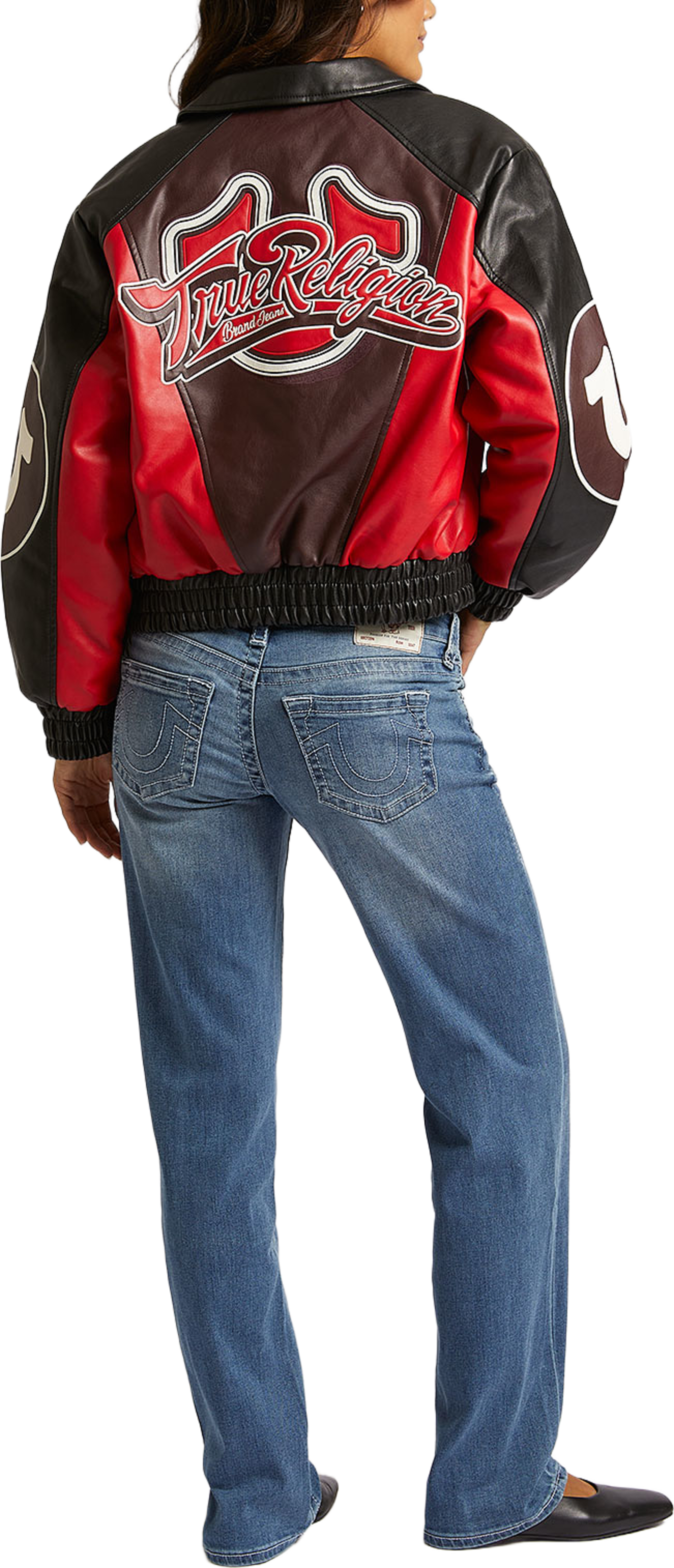 Sarah Low Rise Straight Jeans, från True Religion, i färgen Medium Wash. Klicka för att öppna bilden i stort format