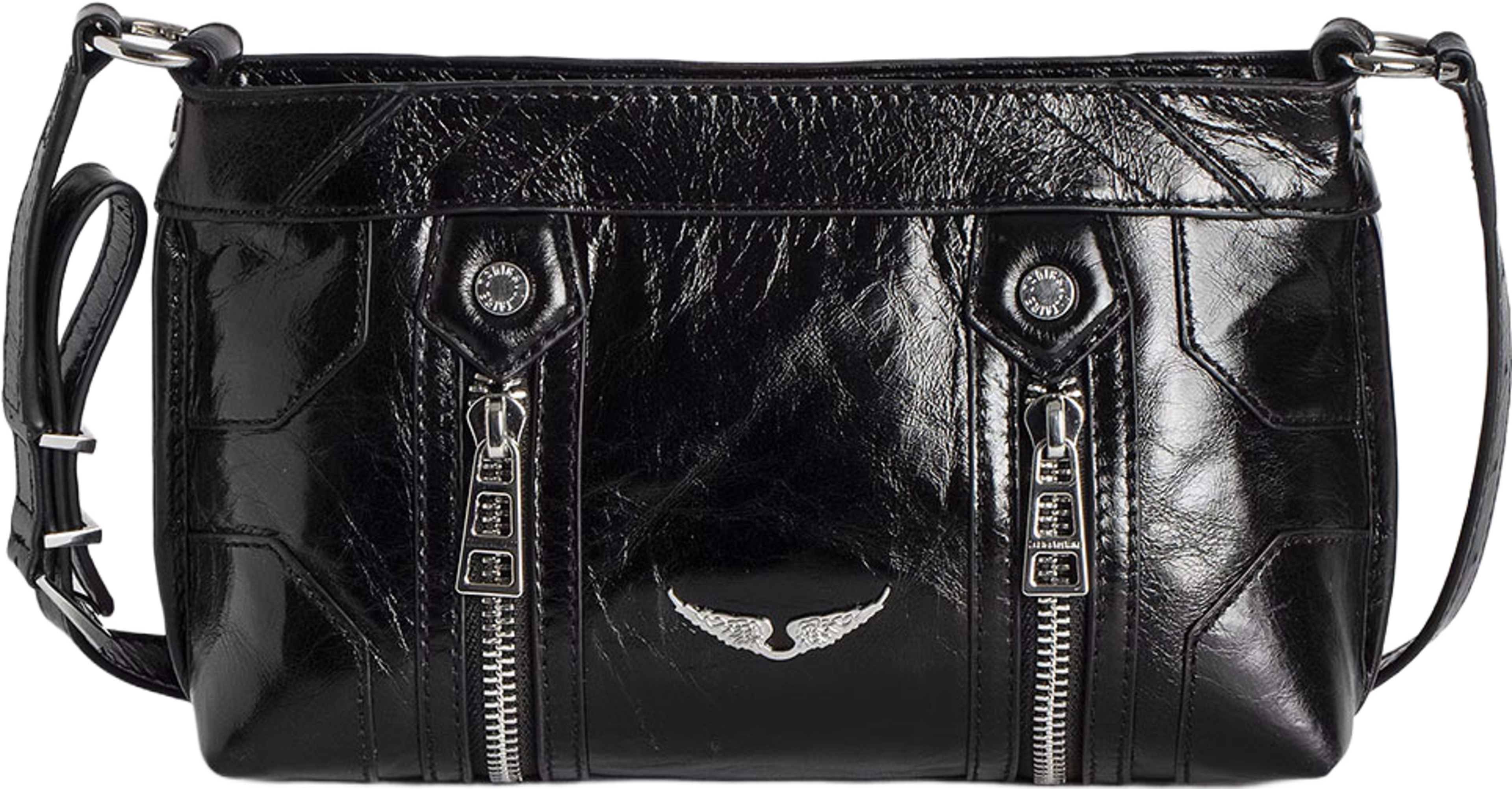 SUNNY MOOD VINTAGE PATENT, från Zadig & Voltaire, i färgen Noir. Klicka för att öppna bilden i stort format