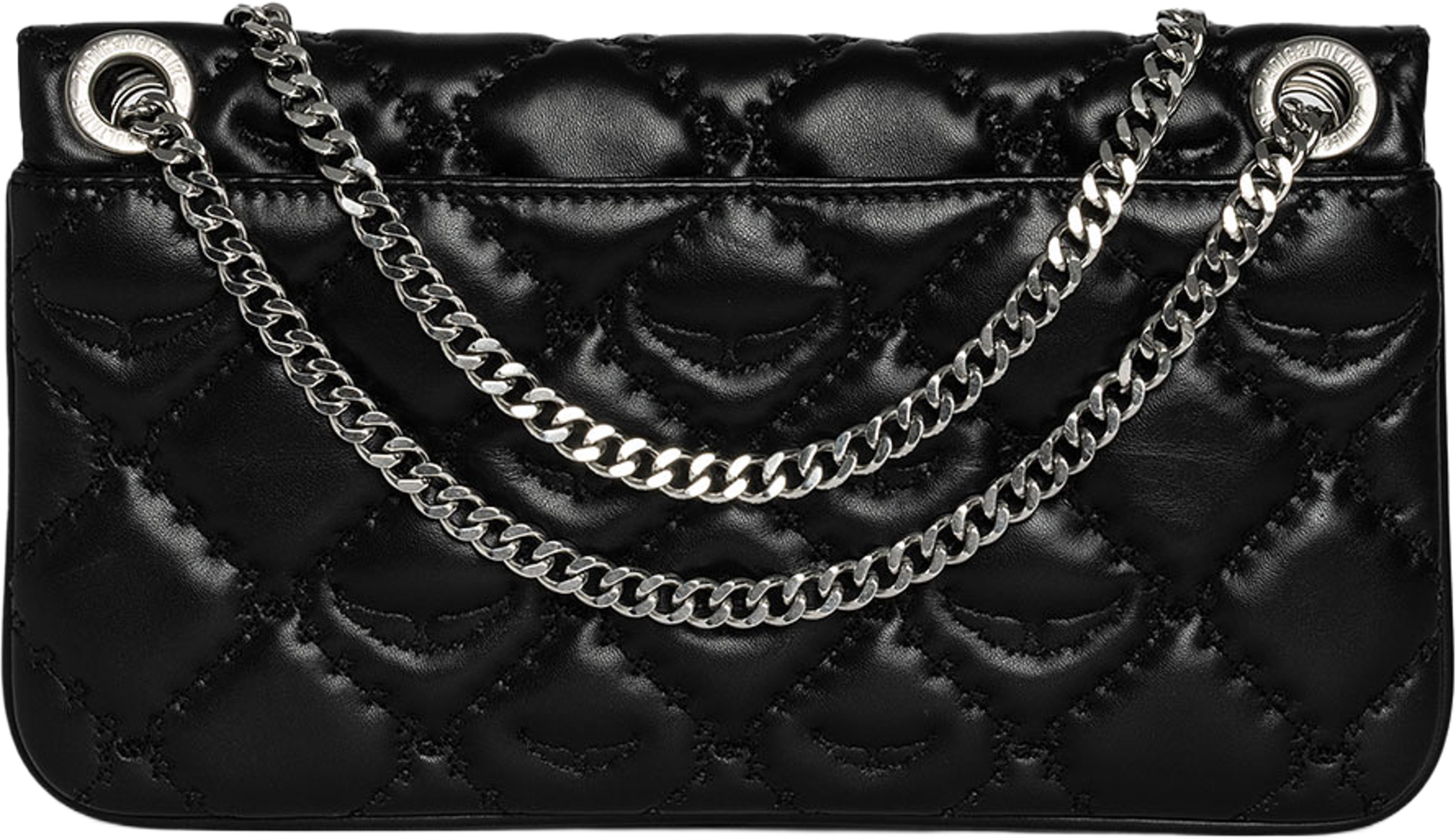 ROCK II QUILTED MONOGRAM, från Zadig & Voltaire, i färgen Black. Klicka för att öppna bilden i stort format