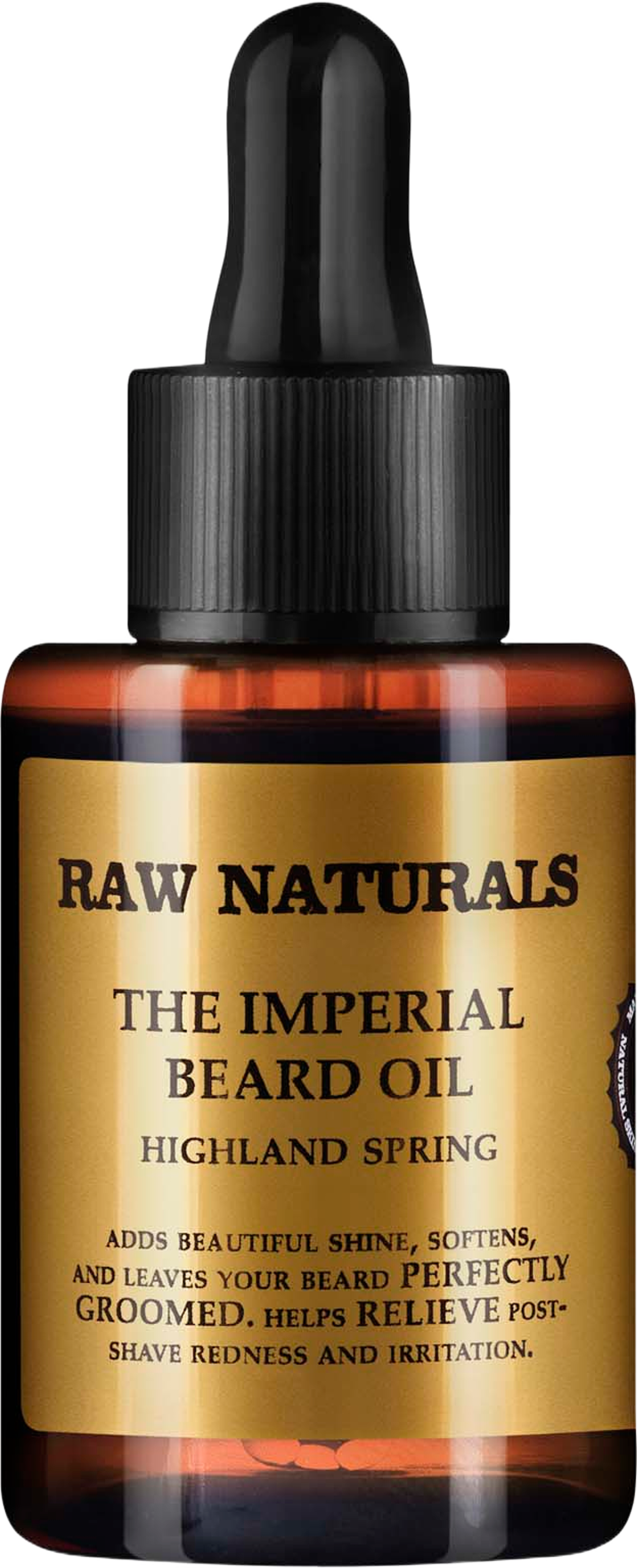 Imperical Beard Oil - Highland Spring, från RAW Naturals. Klicka för att öppna bilden i stort format
