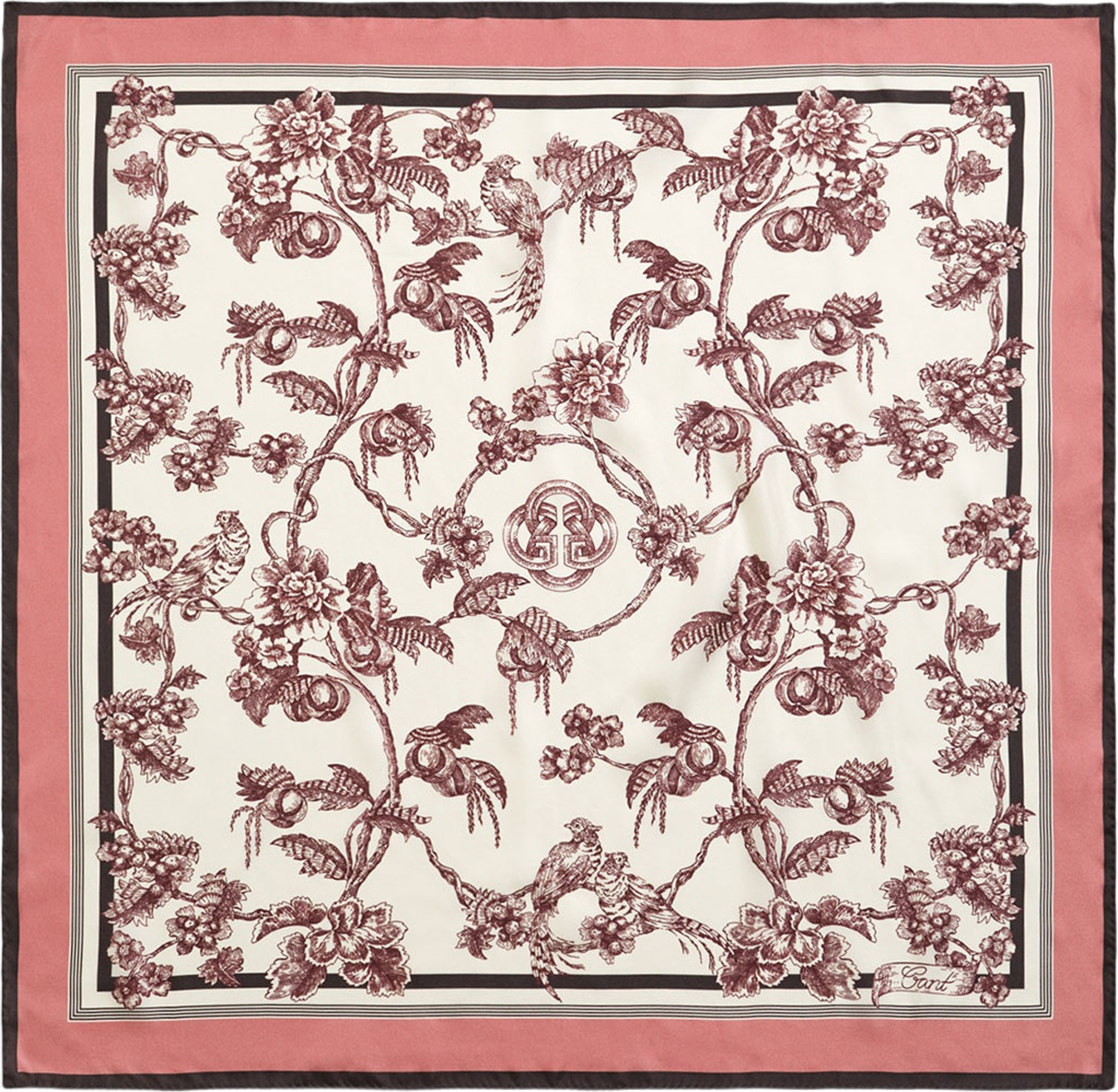 Tree Print Silk Scarf
