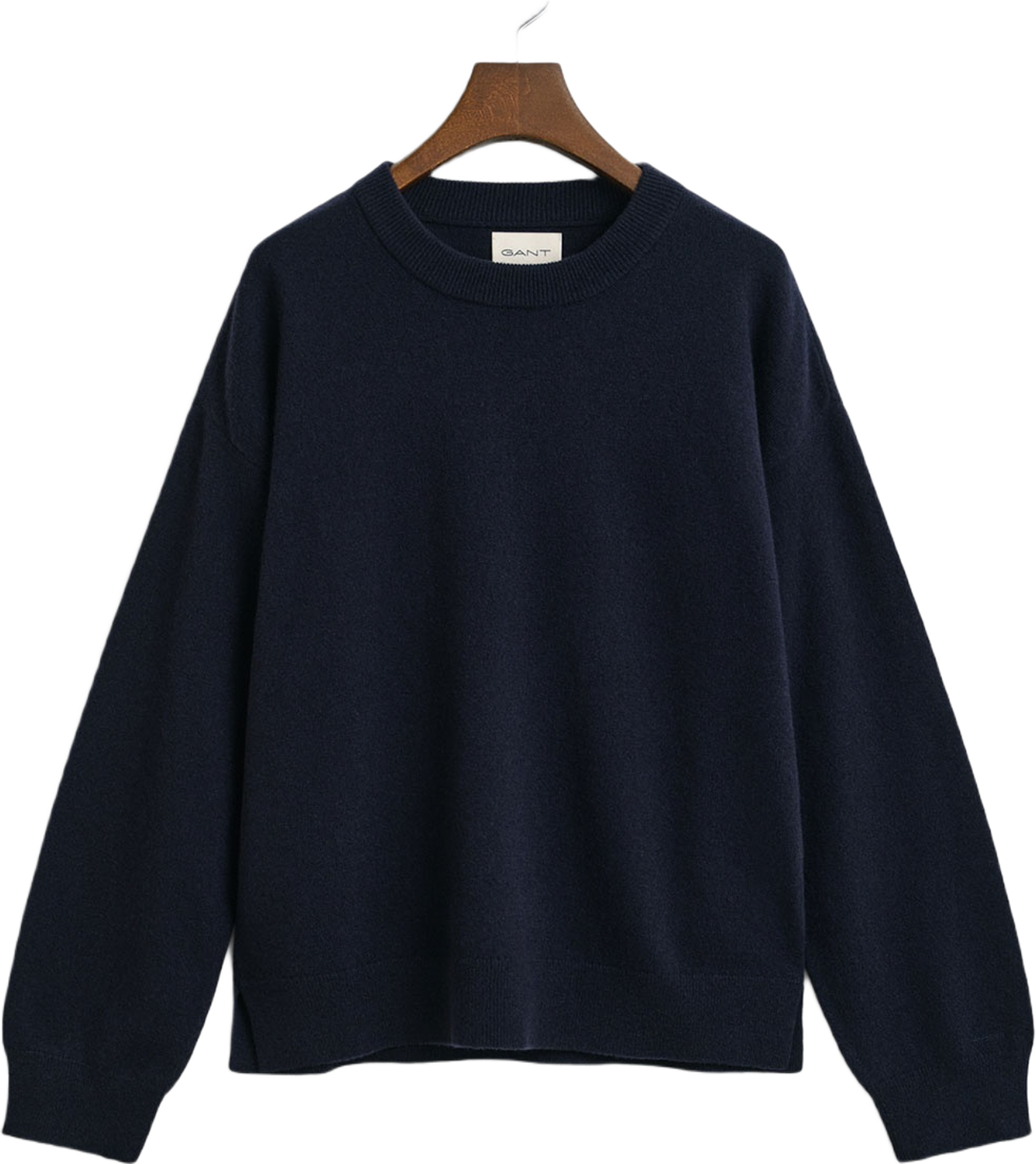 Superfine Lambswool C-Neck, från GANT, i färgen Evening Blue.