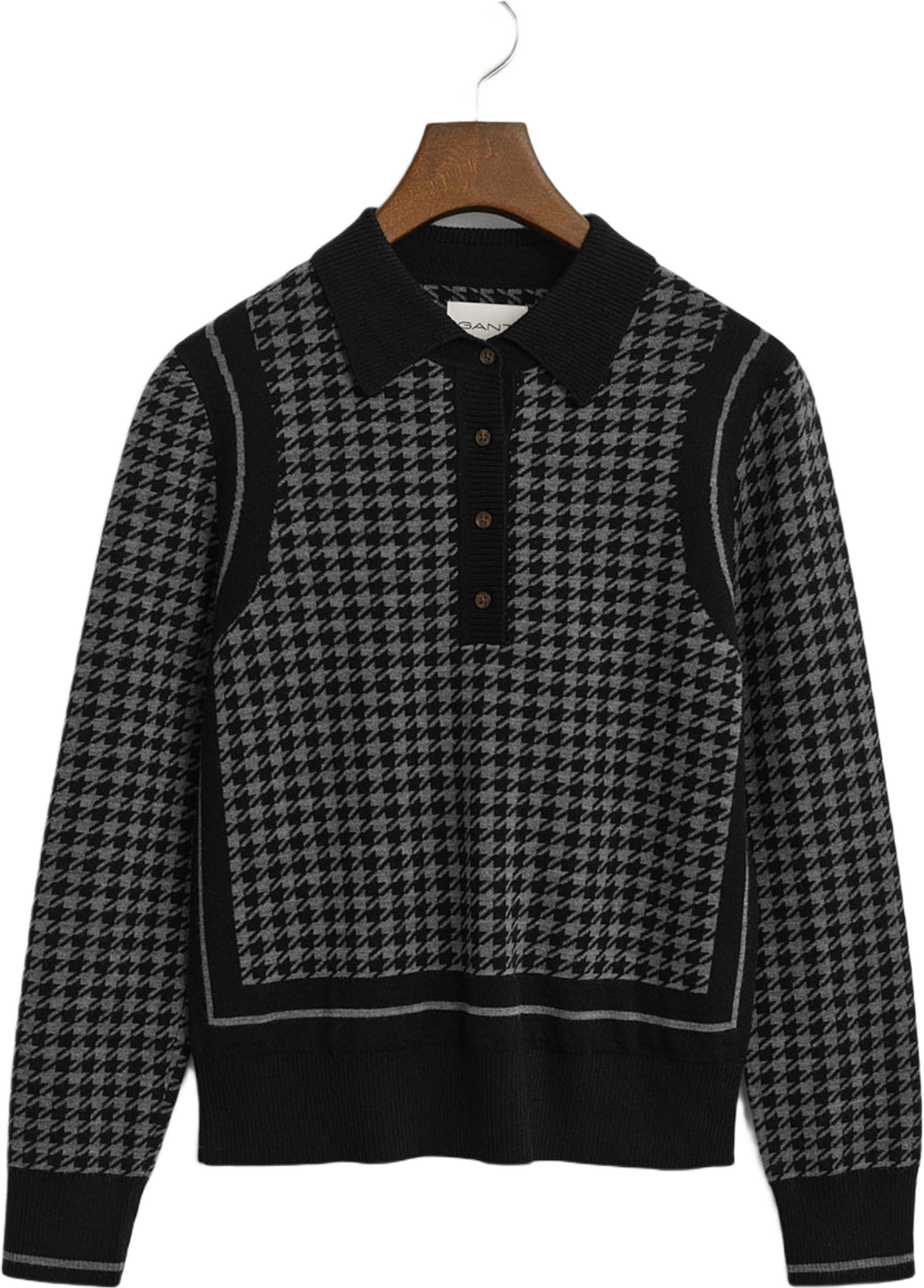 Houndstooth Jacquard Polo
