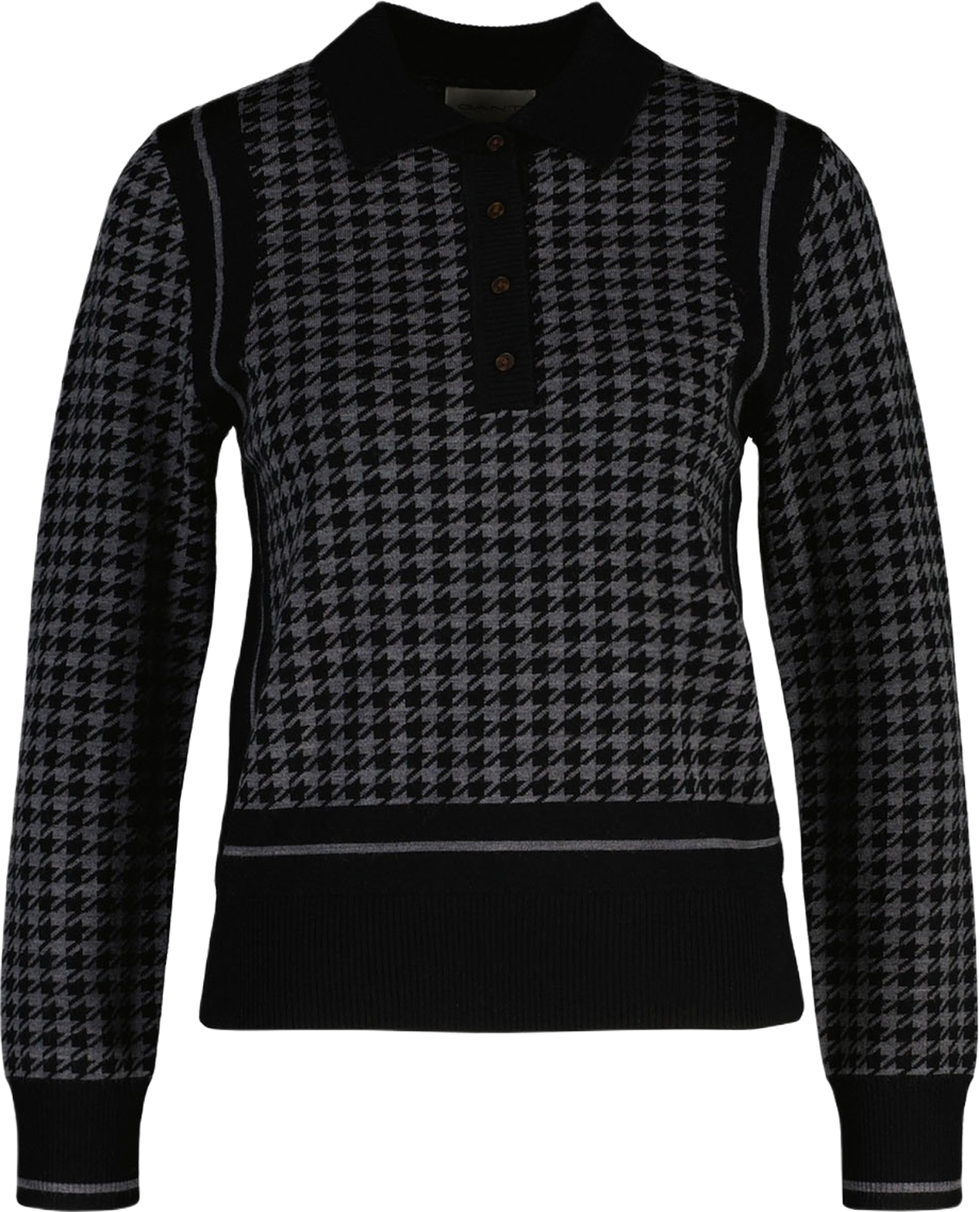Houndstooth Jacquard Polo