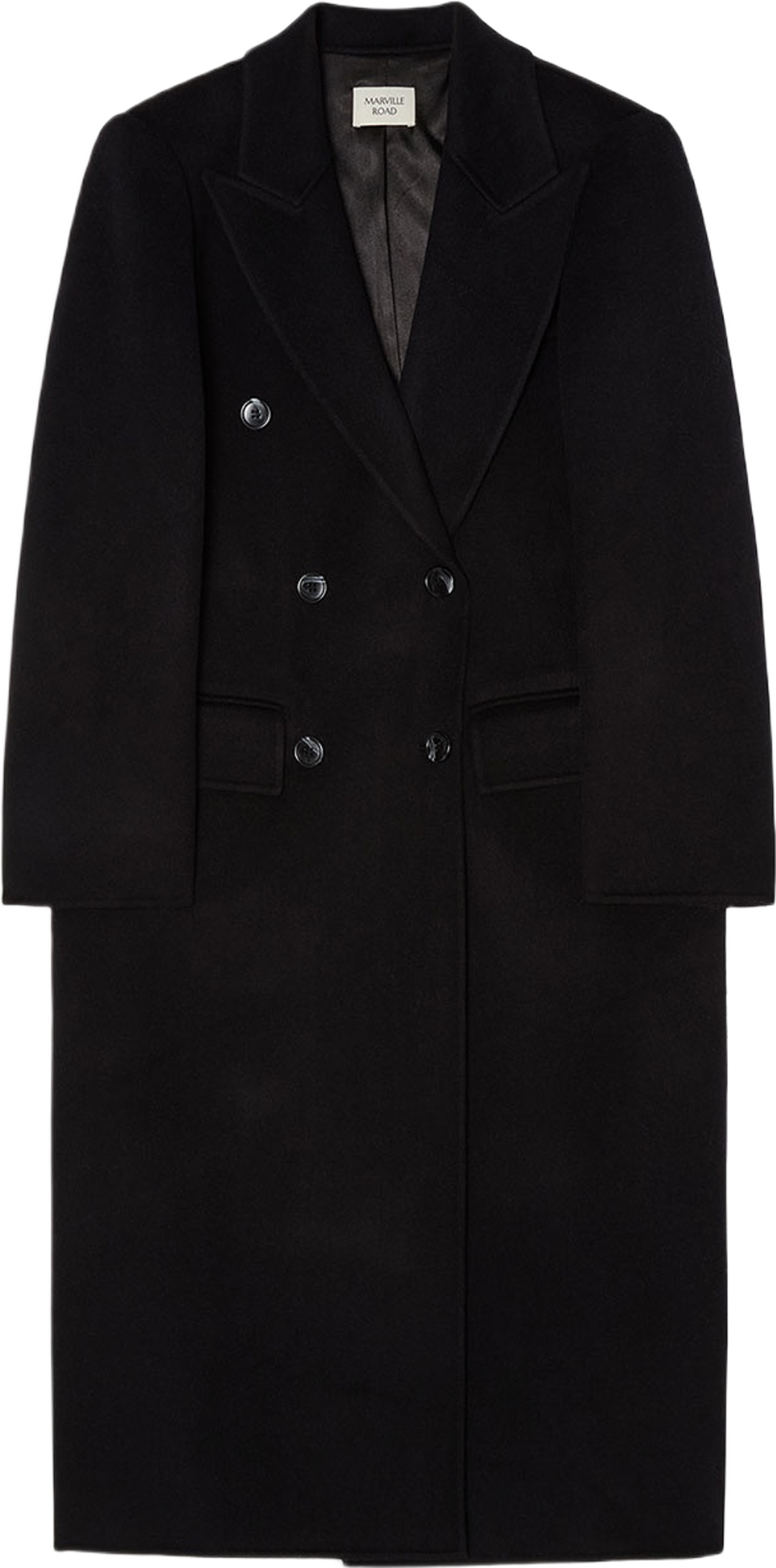 The Paleteau Wool Coat, från Marville Road, i färgen Black.