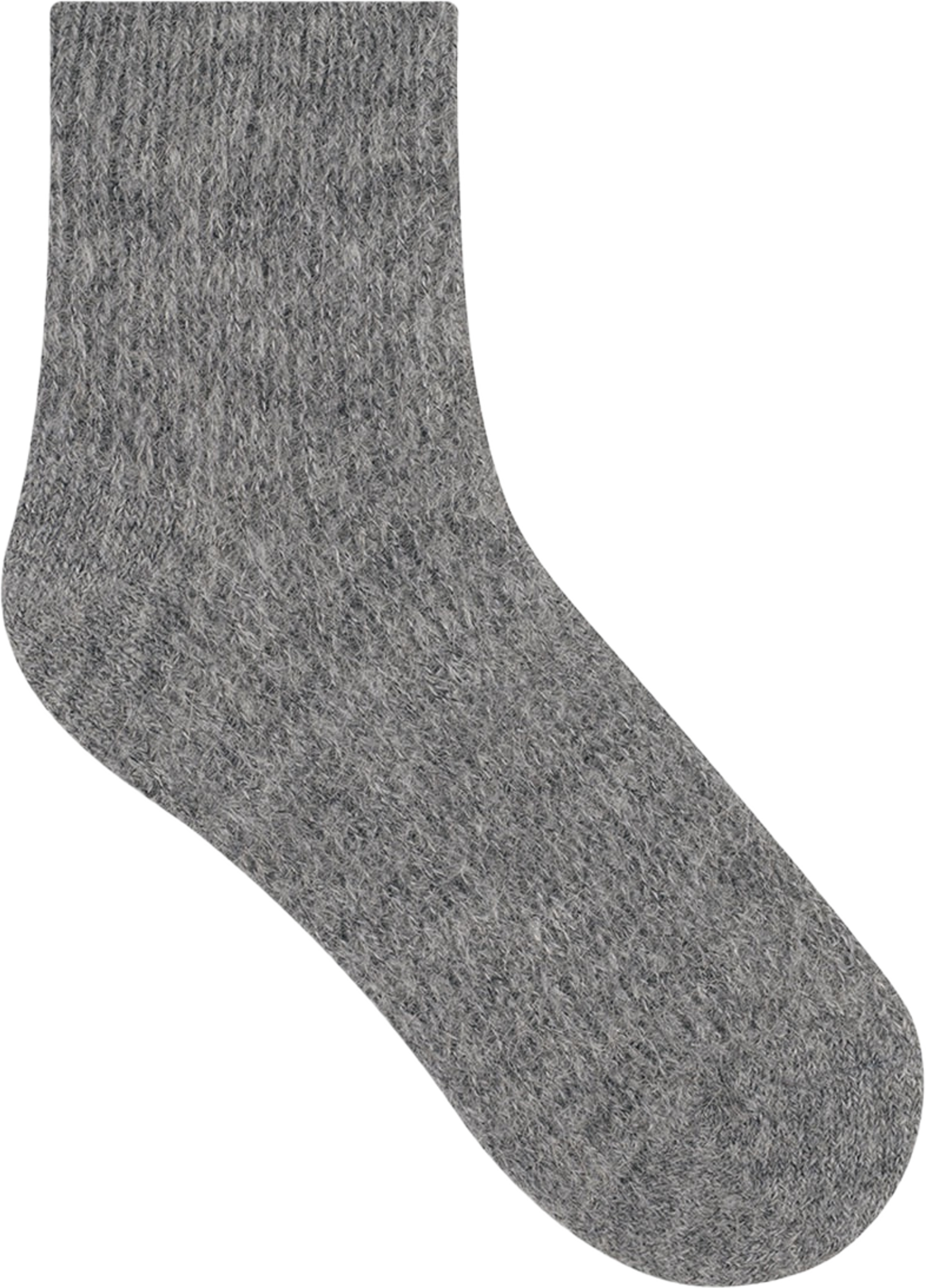 Alpacka ankelsocka, från BleuForêt, i färgen Gris Flanelle.
