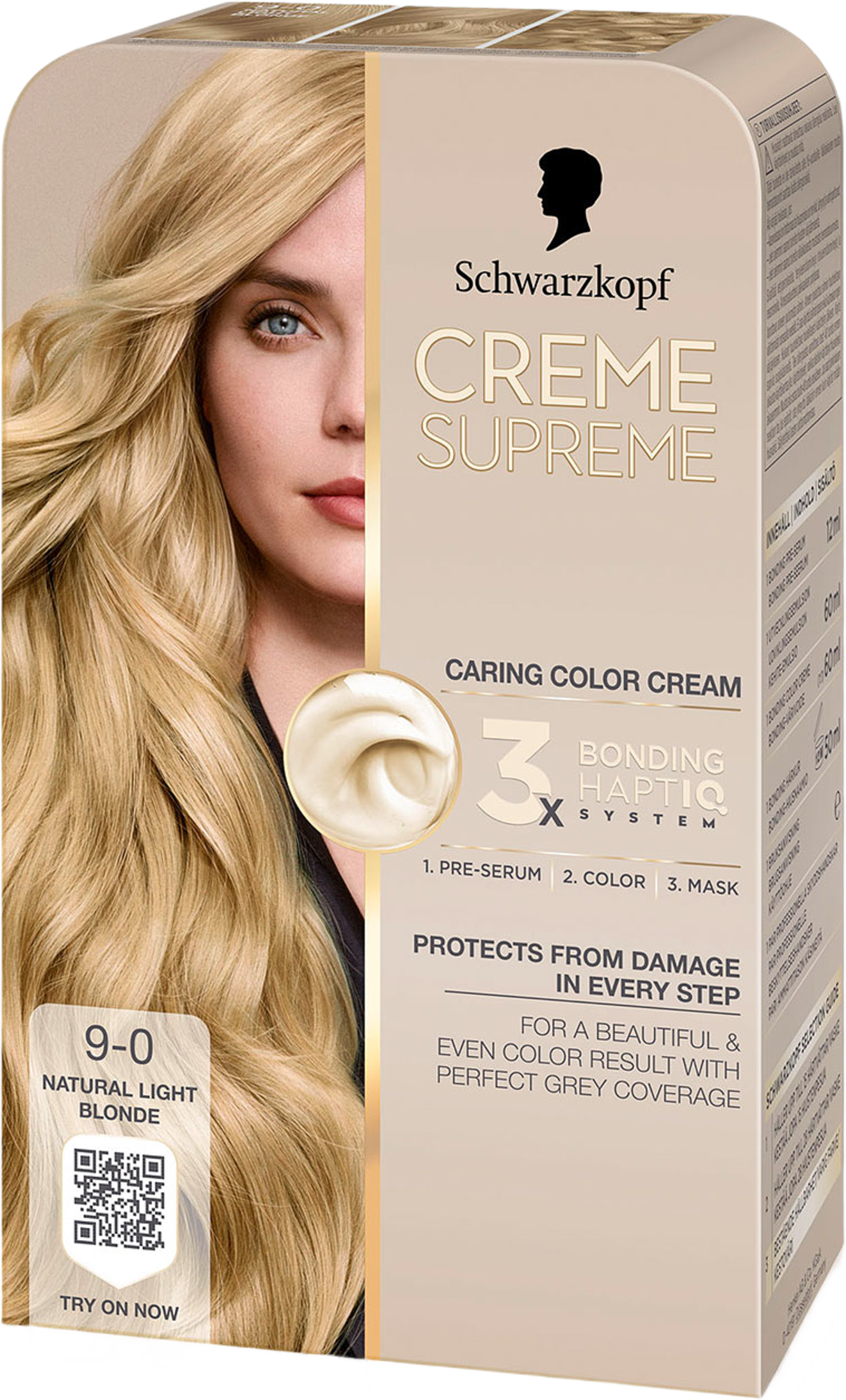 Creme Supreme, från Schwarzkopf, i färgen 9-0 Natlghtblonde. Klicka för att öppna bilden i stort format