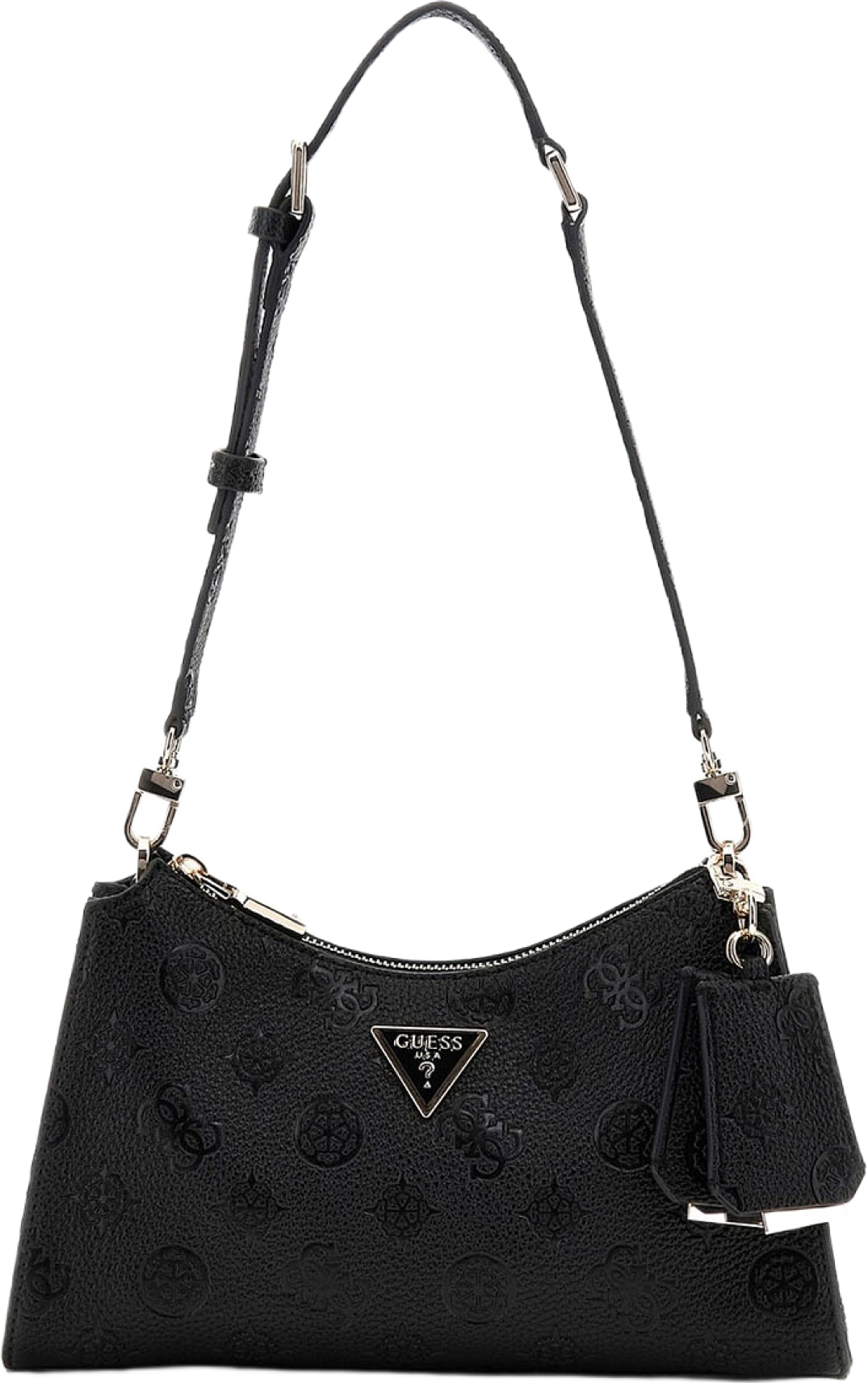 Cresidia Ii Top Zip Shldr Bag, från Guess, i färgen Black Logo.