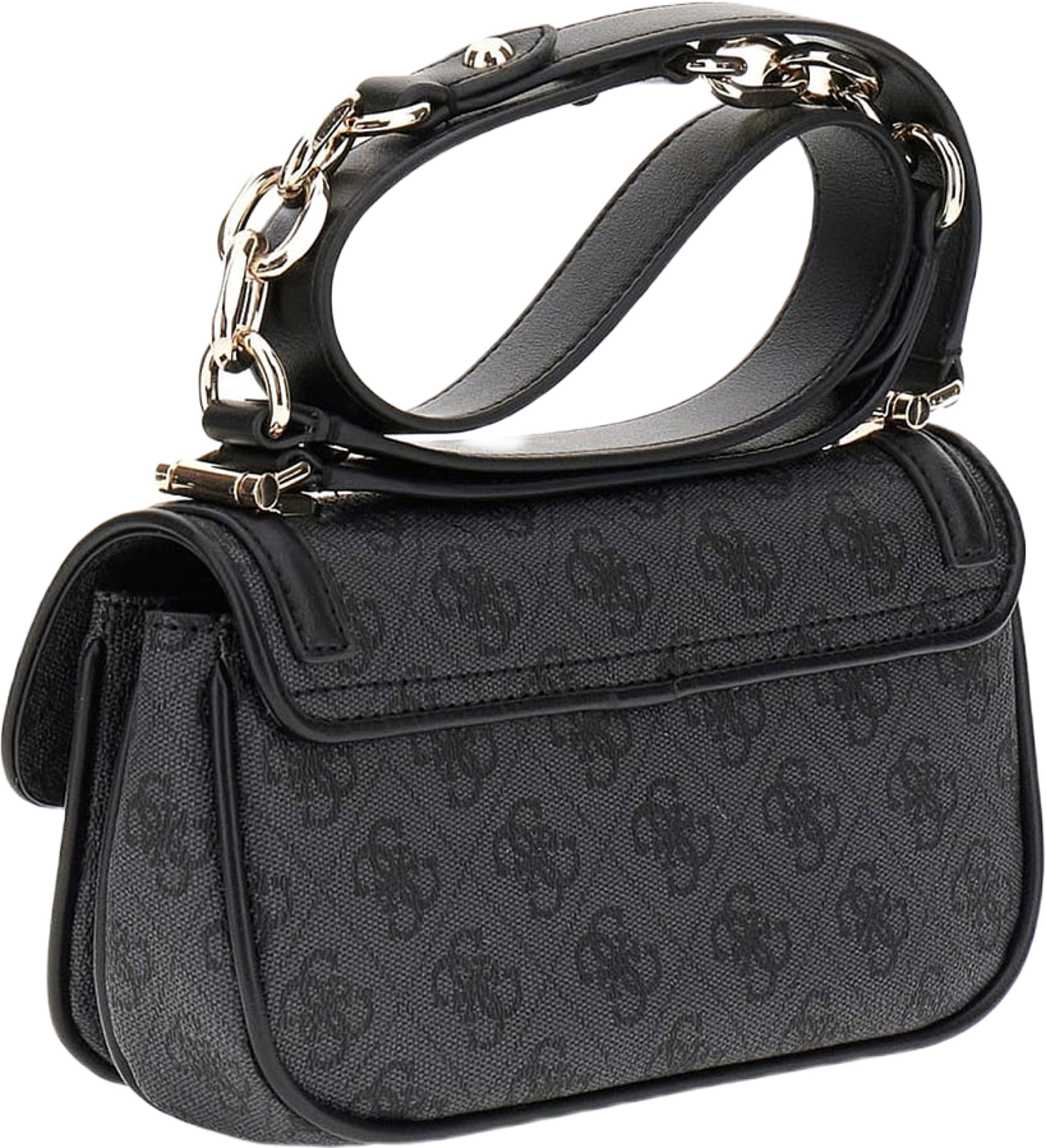 Dea Crossbody Flap, från Guess, i färgen Coal Logo.