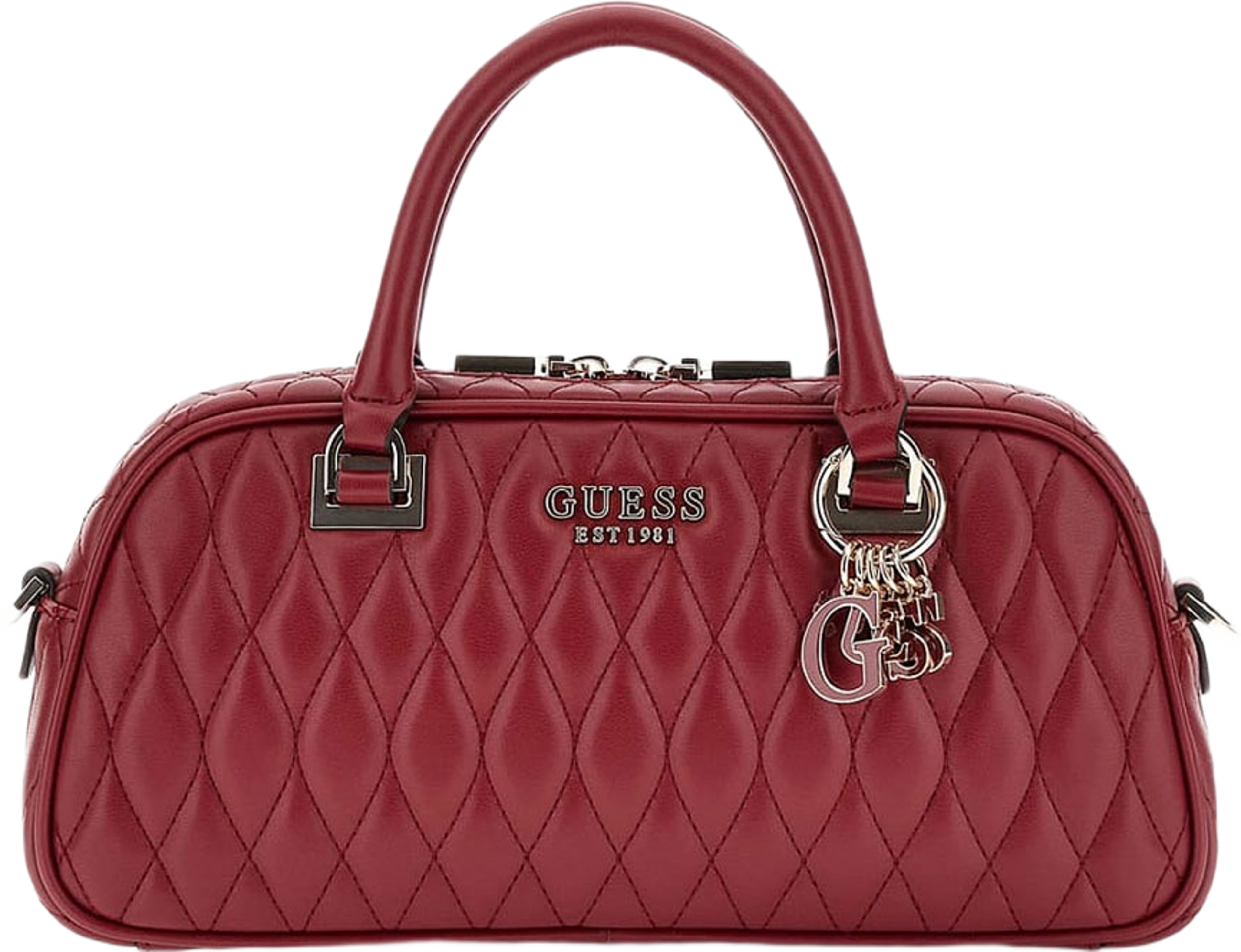 Valla Small Satchel, från Guess, i färgen Red.