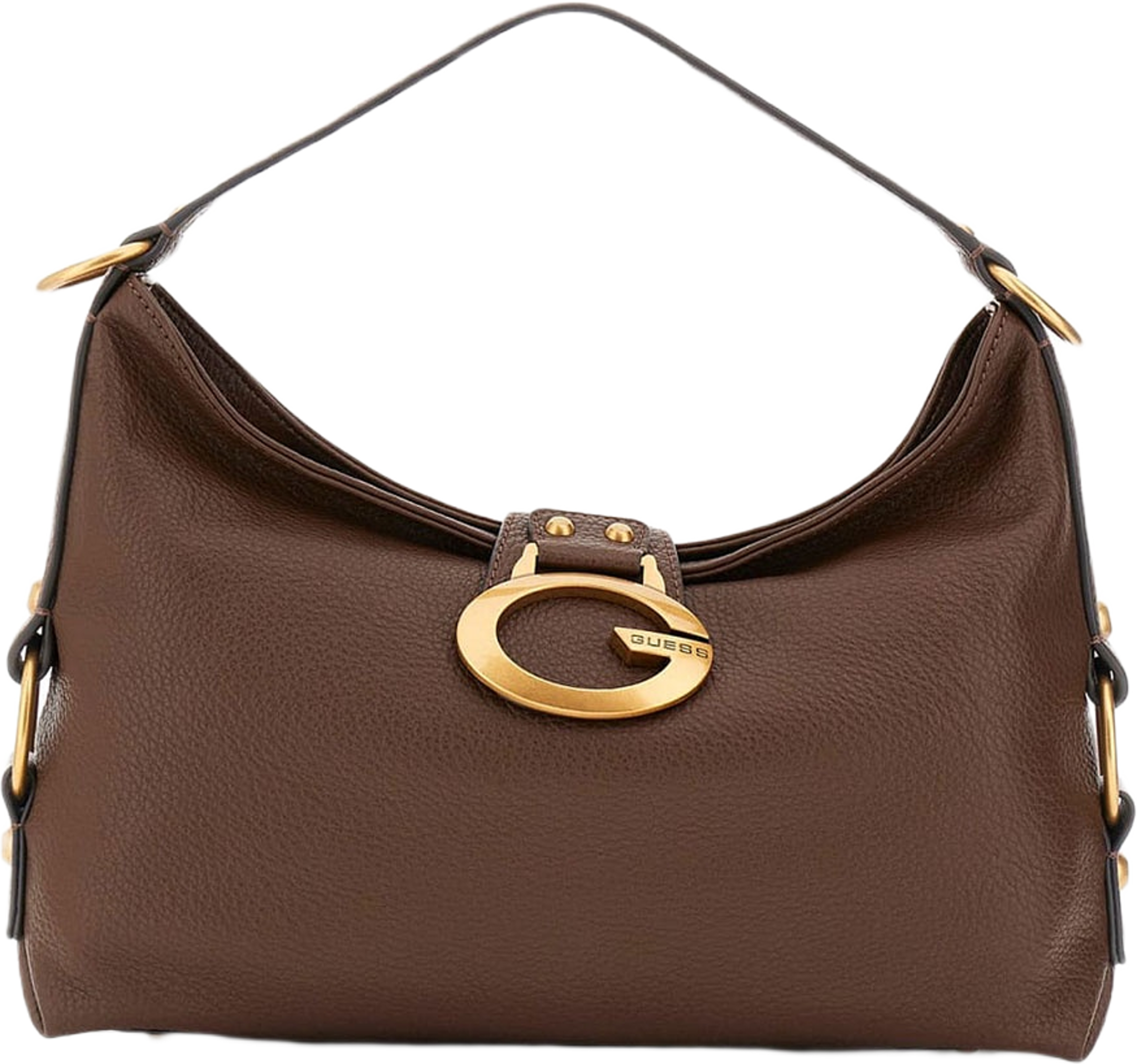 Camden Shoulder Bag, från Guess, i färgen Espresso.