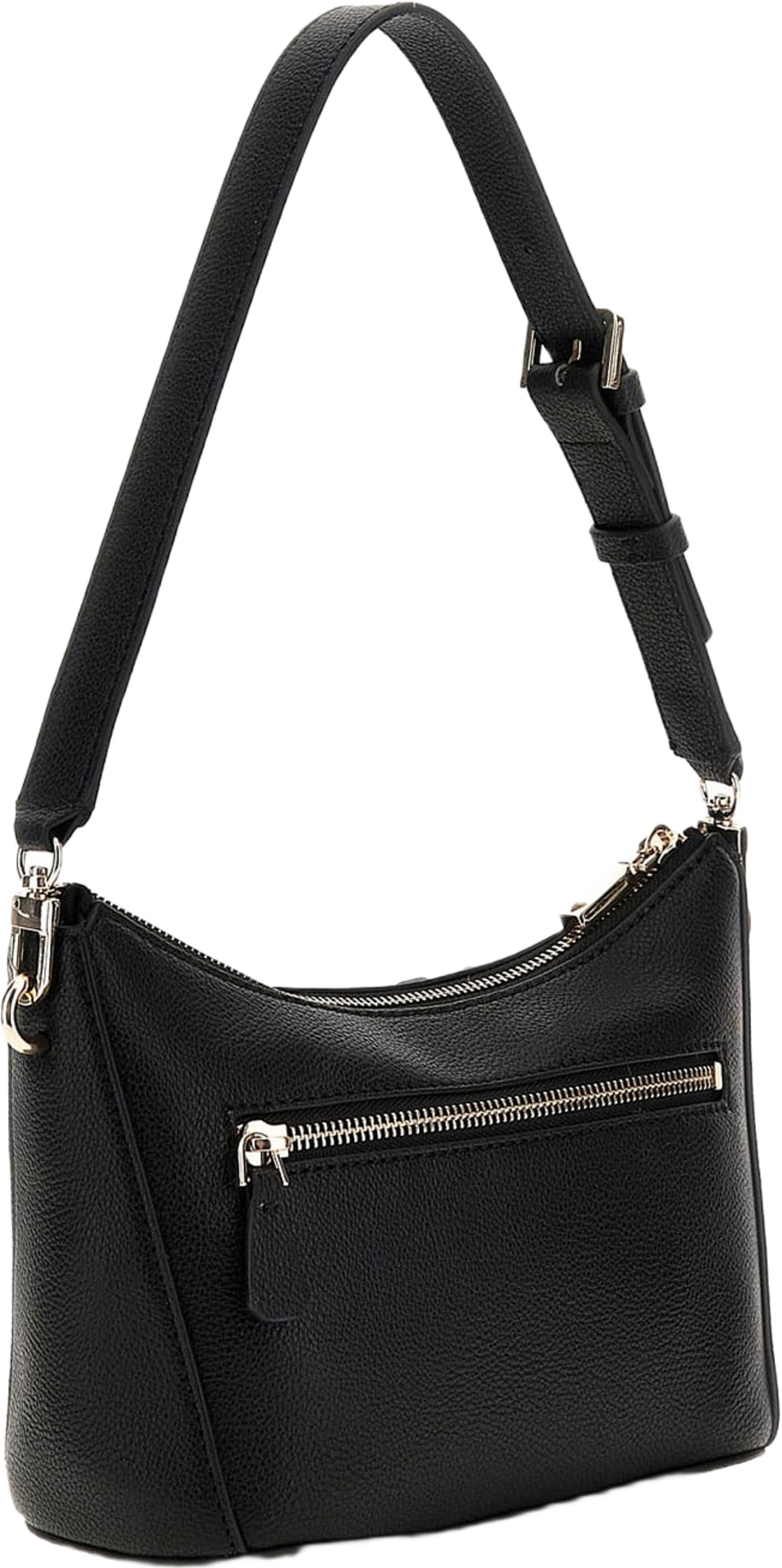 Gregoria Top Zip Shoulder Bag, från Guess, i färgen Black.