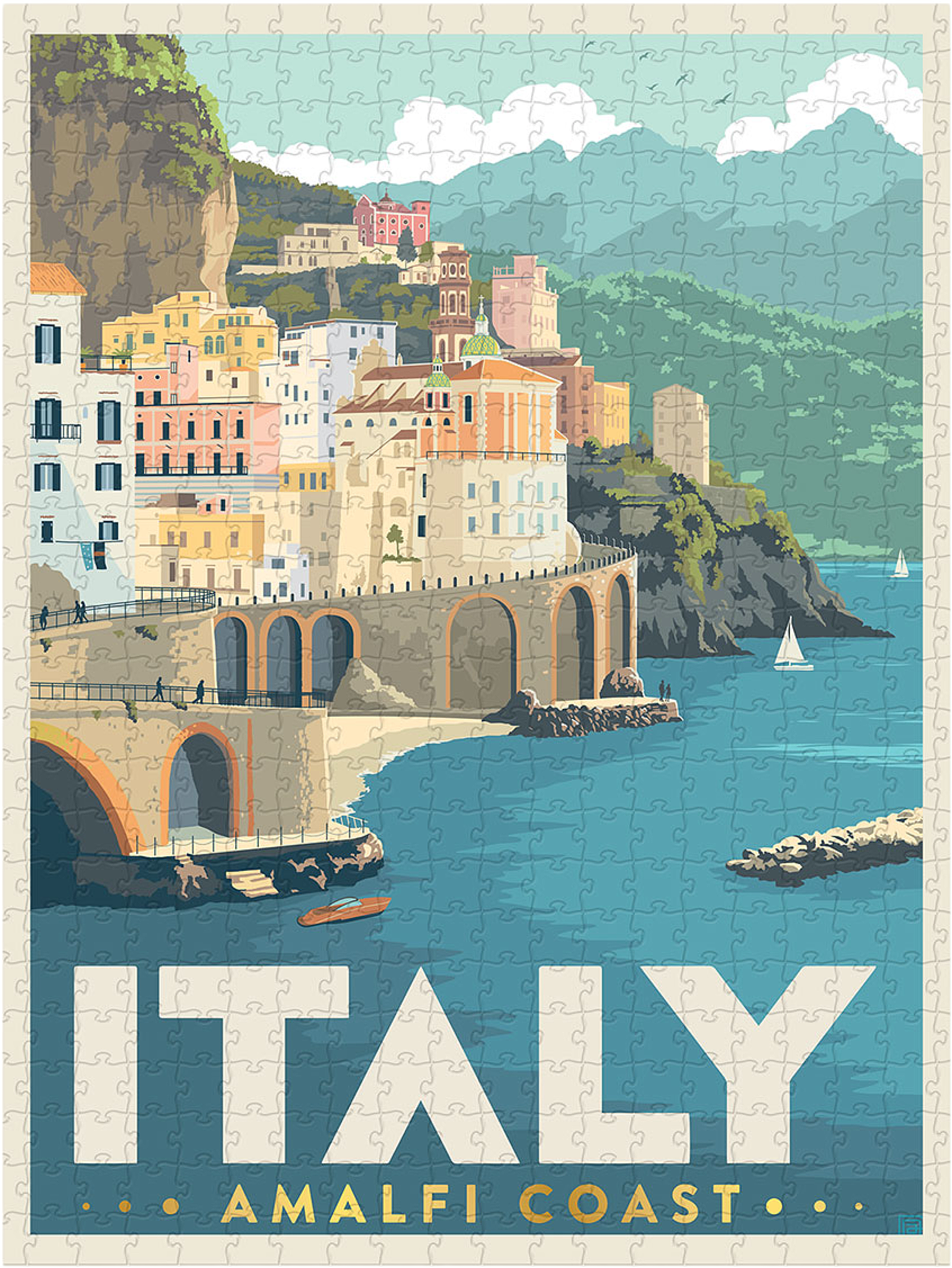 Pussel World Travel Italien