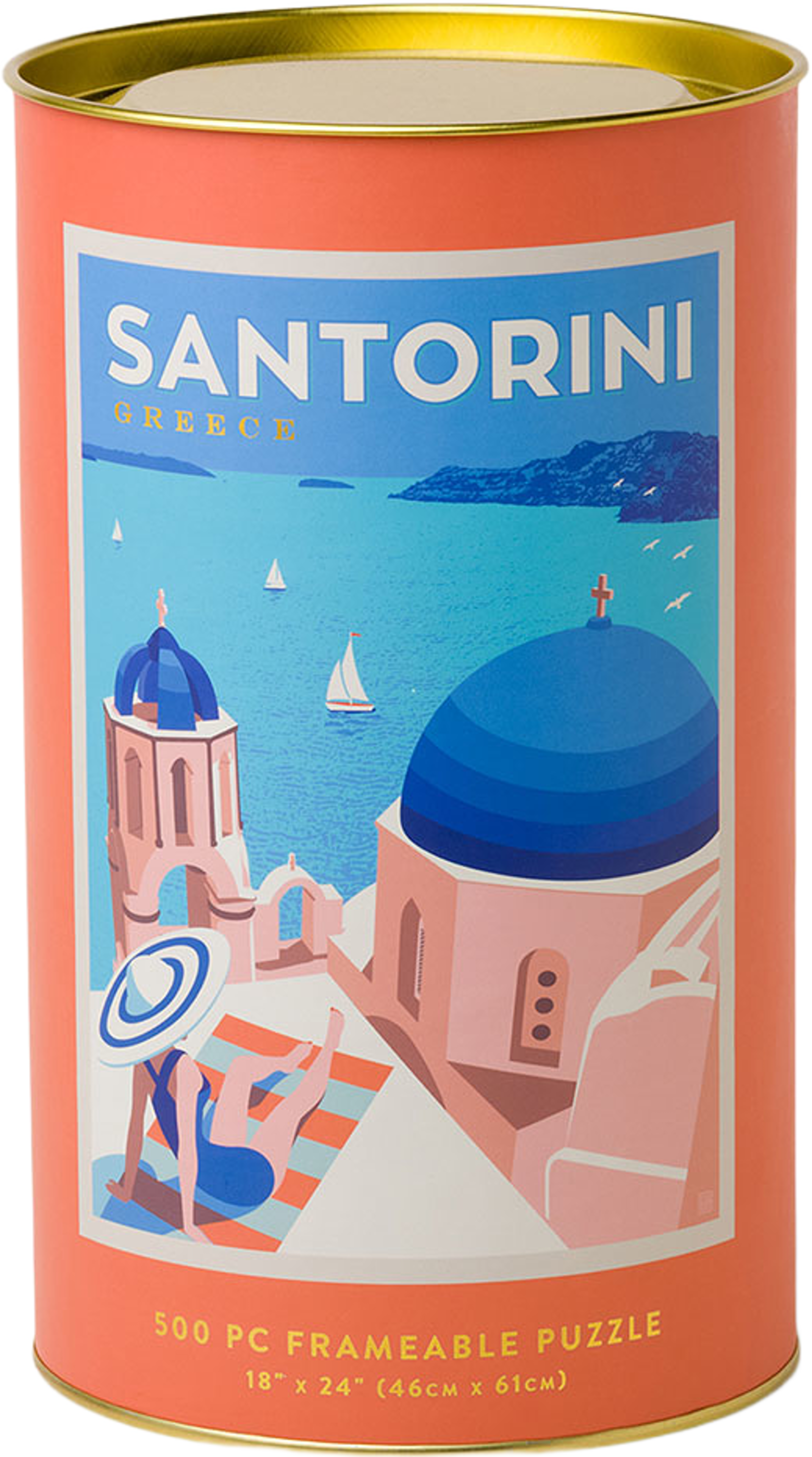 Pussel World Travel Santorini