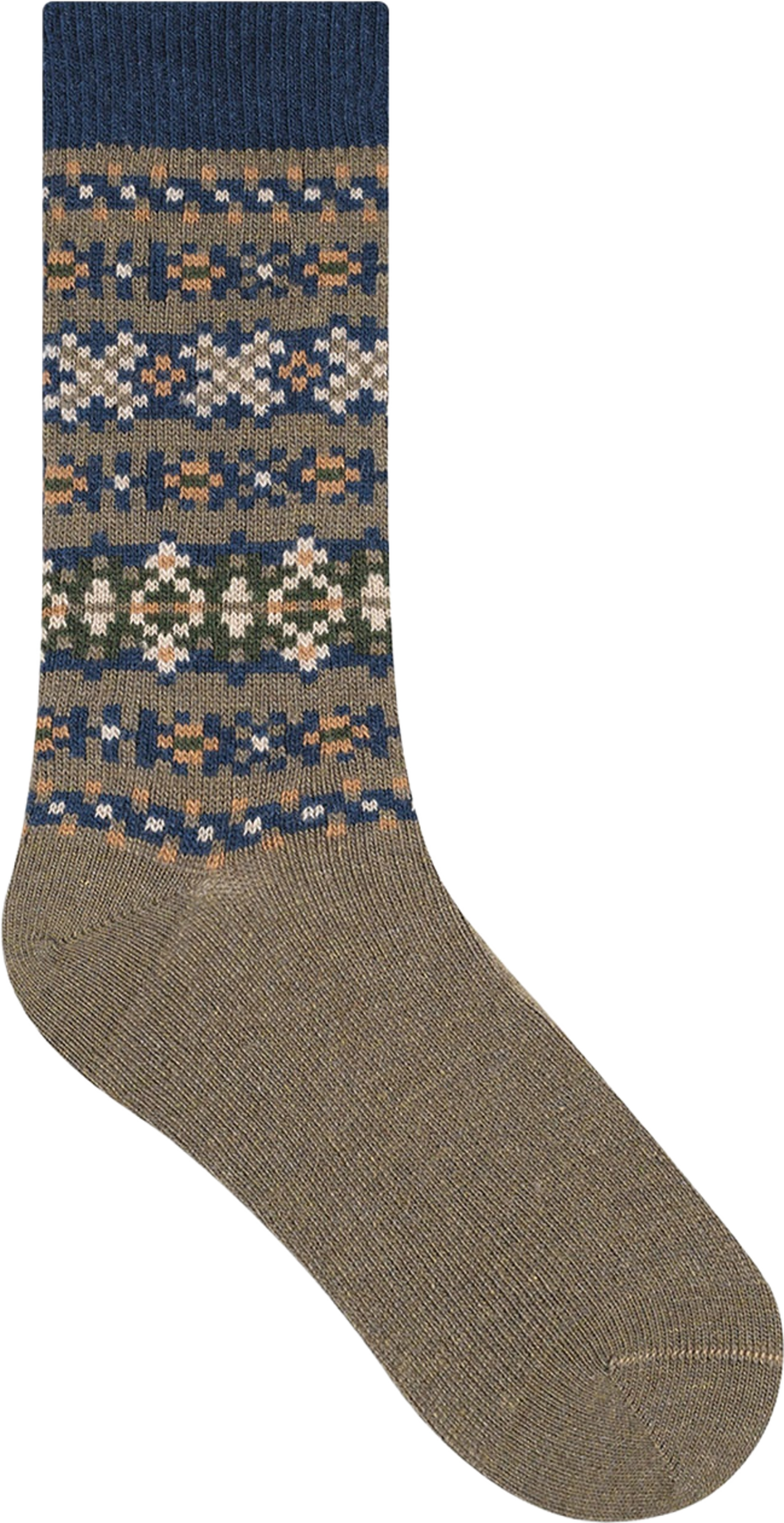 Ull- & kashmir socka, från BleuForêt, i färgen Kaki. Klicka för att öppna bilden i stort format