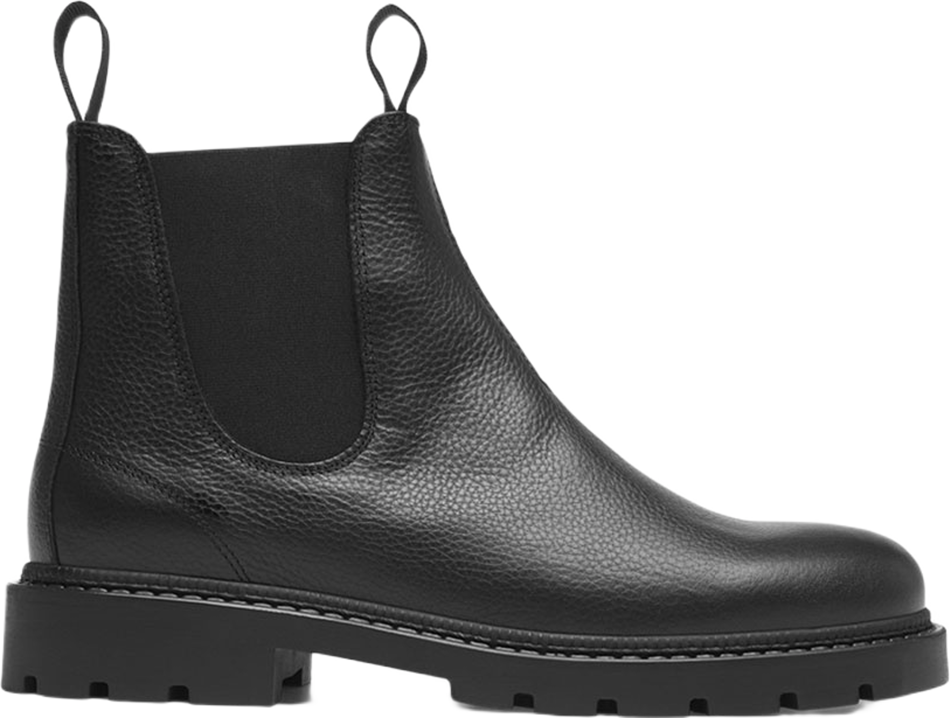 Trais Grain Leather Chelsea Boot