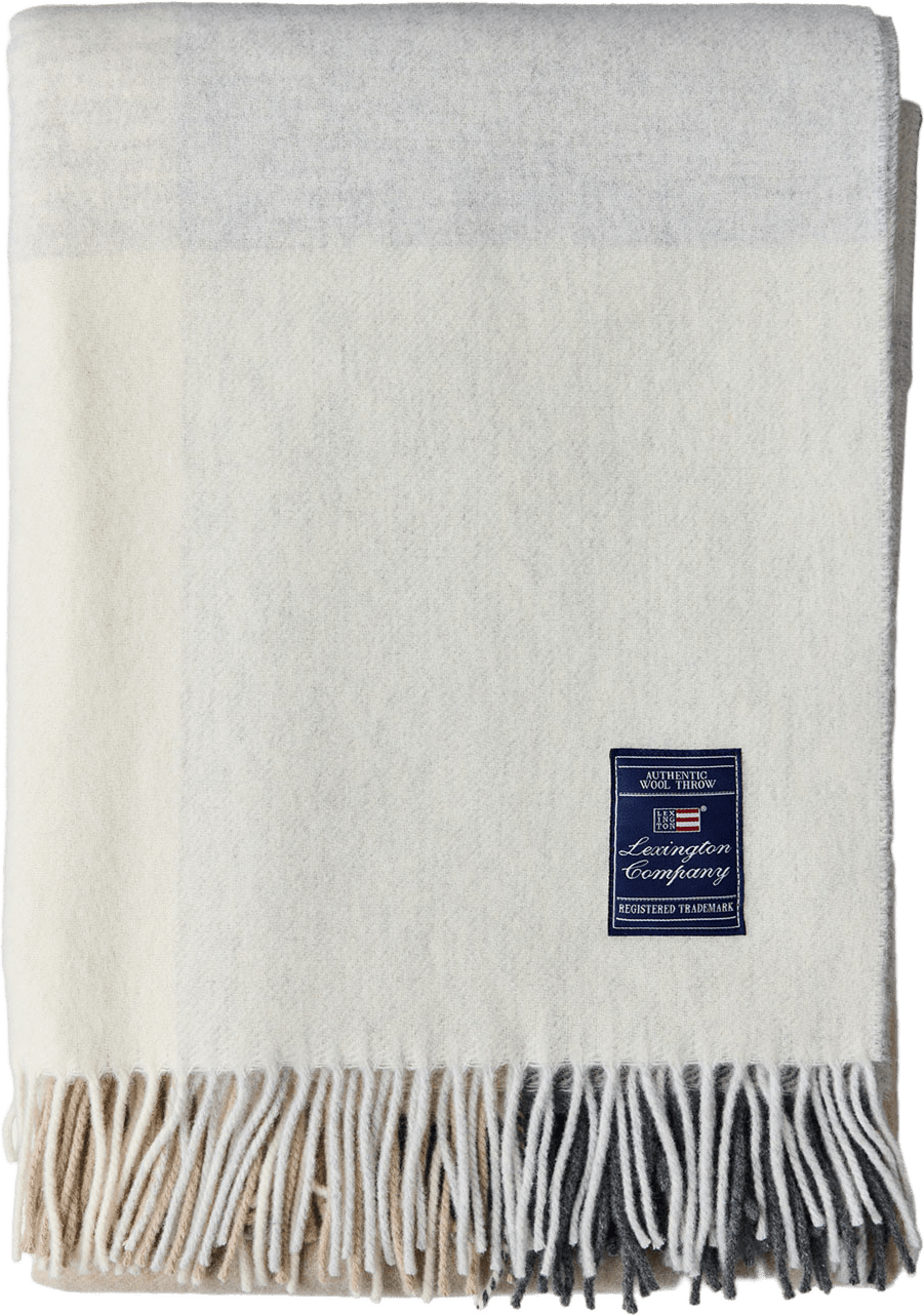Checked Recycled Wool Throw