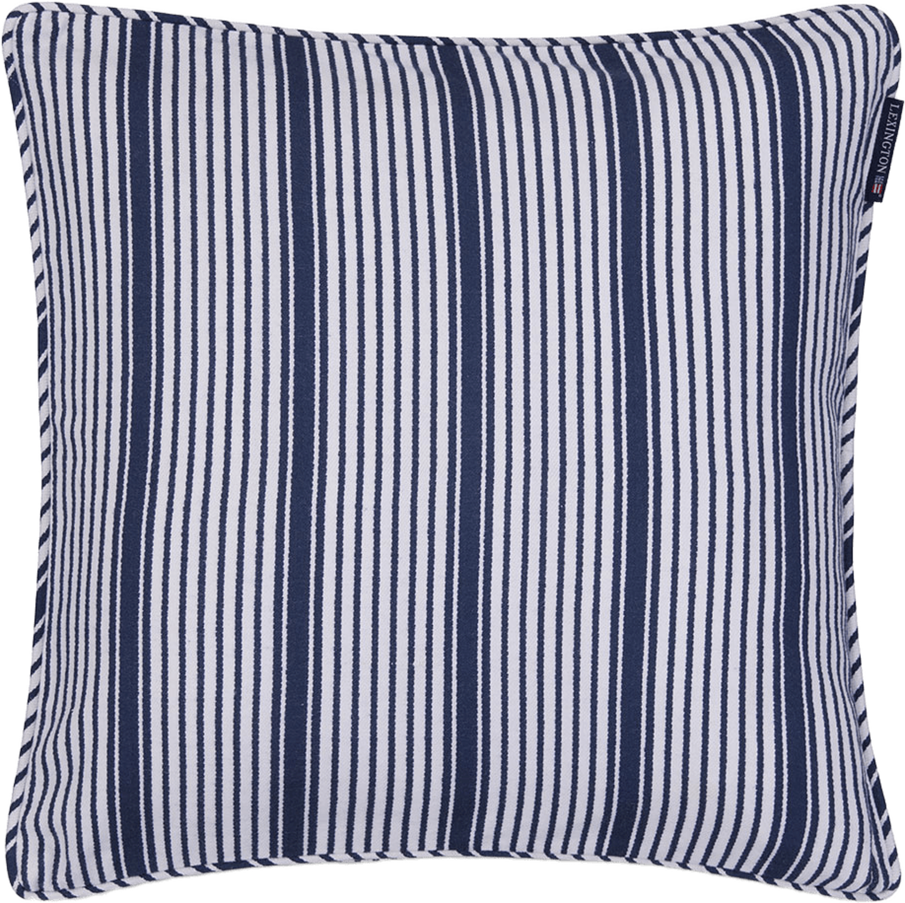 Classic Striped Organic Cotton Twill Pillow Cover