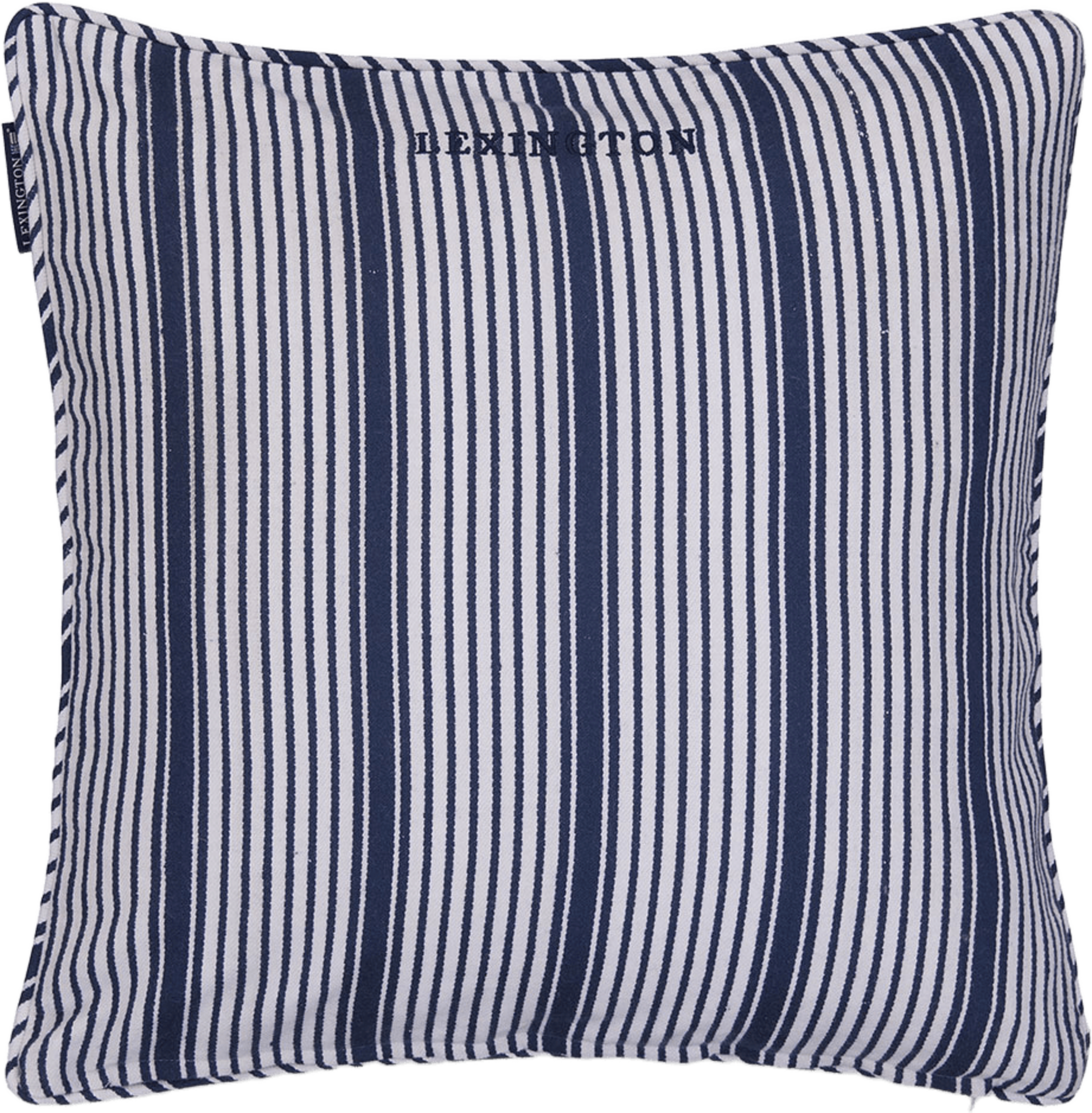 Classic Striped Organic Cotton Twill Pillow Cover