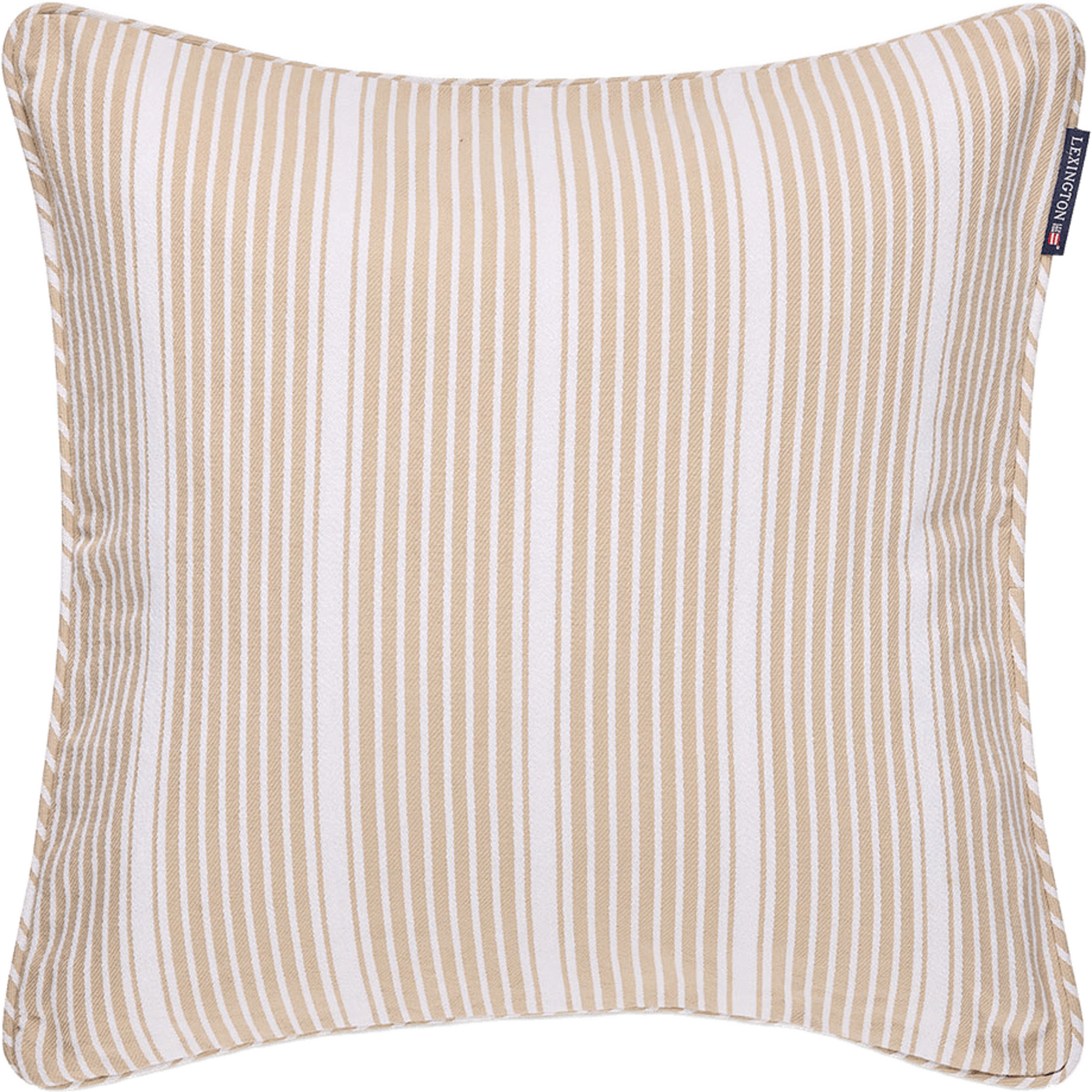 Classic Striped Organic Cotton Twill Pillow Cover