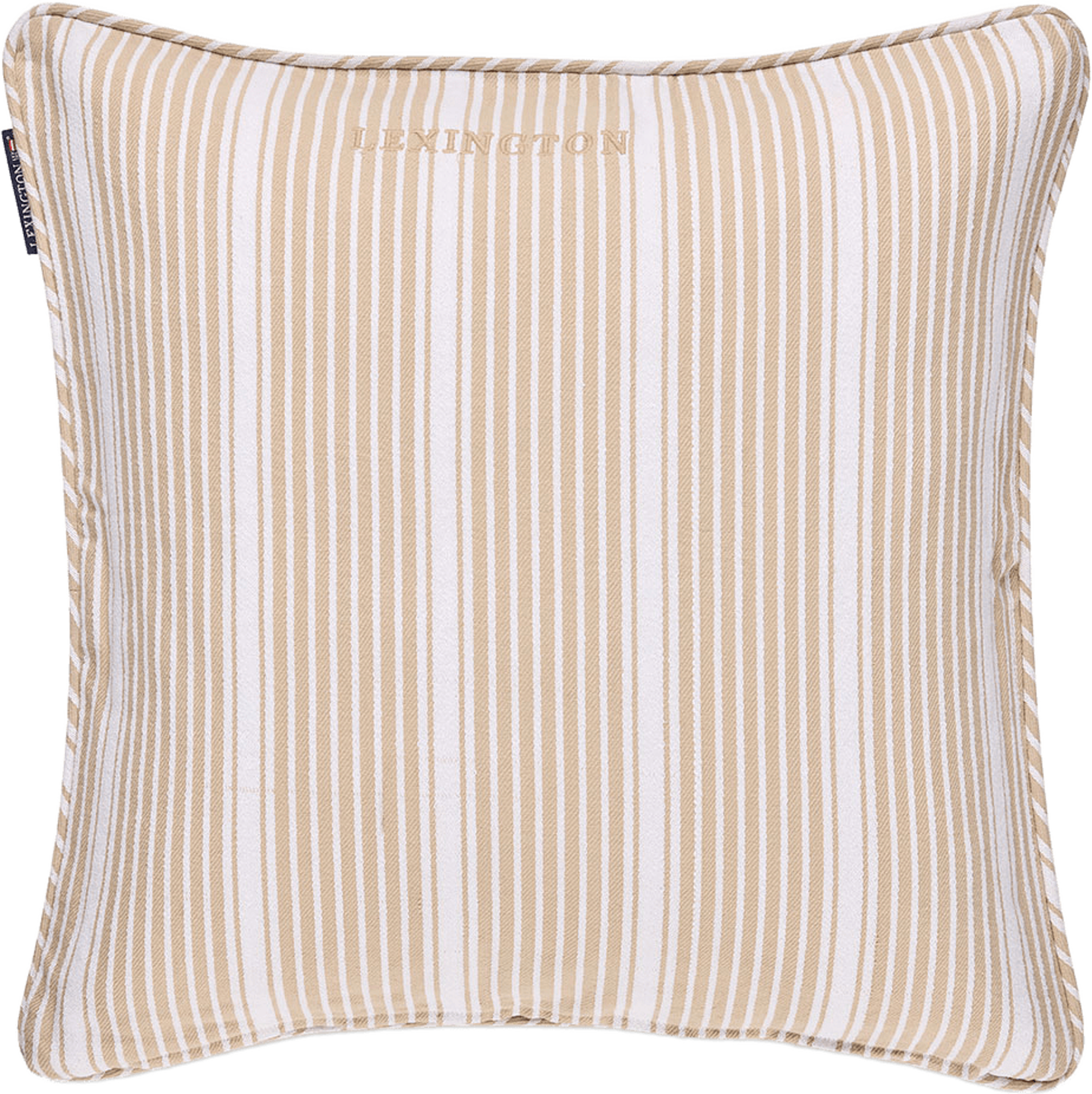 Classic Striped Organic Cotton Twill Pillow Cover