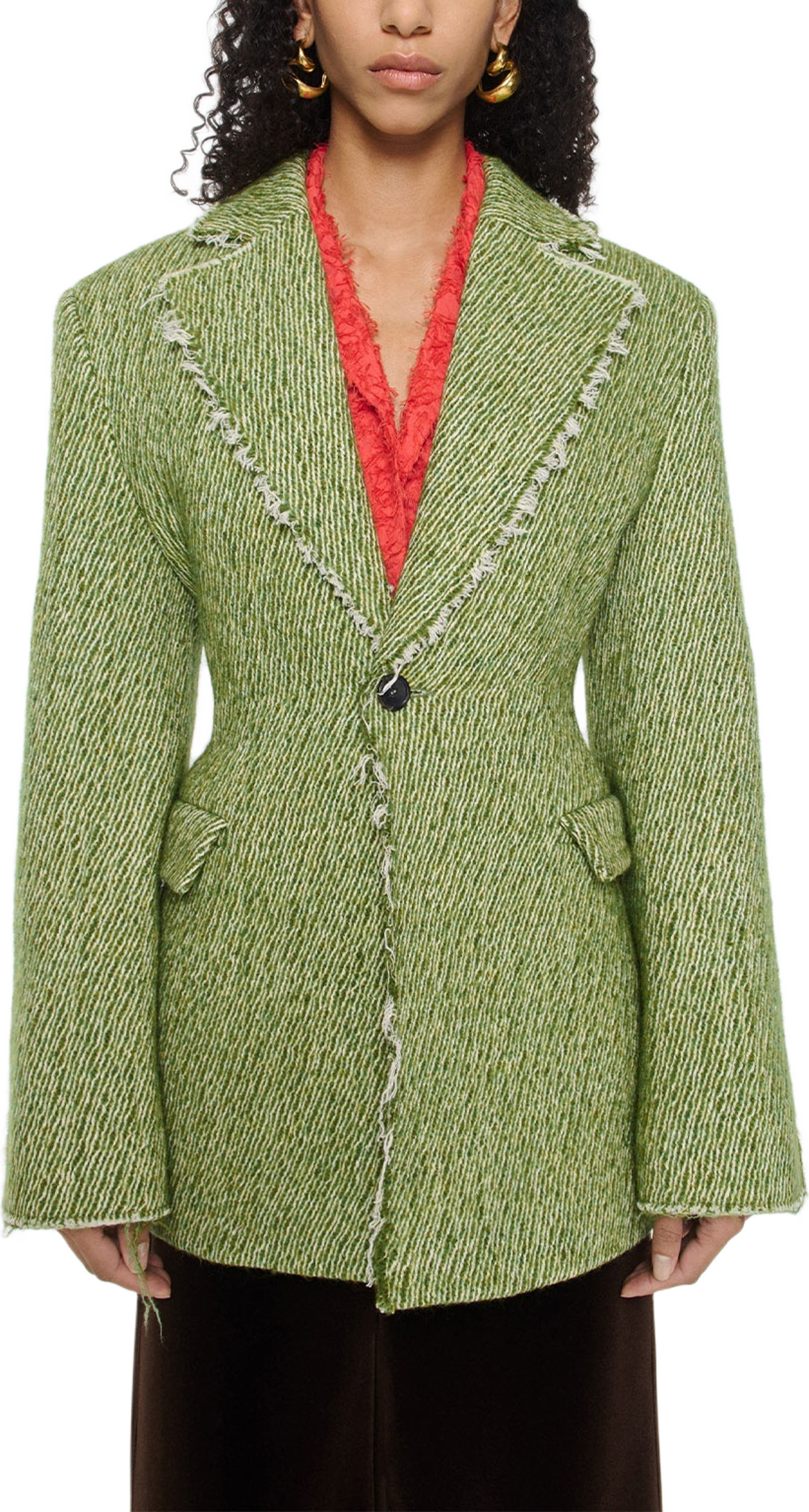 Inessa Blazer Erucah Green Twill