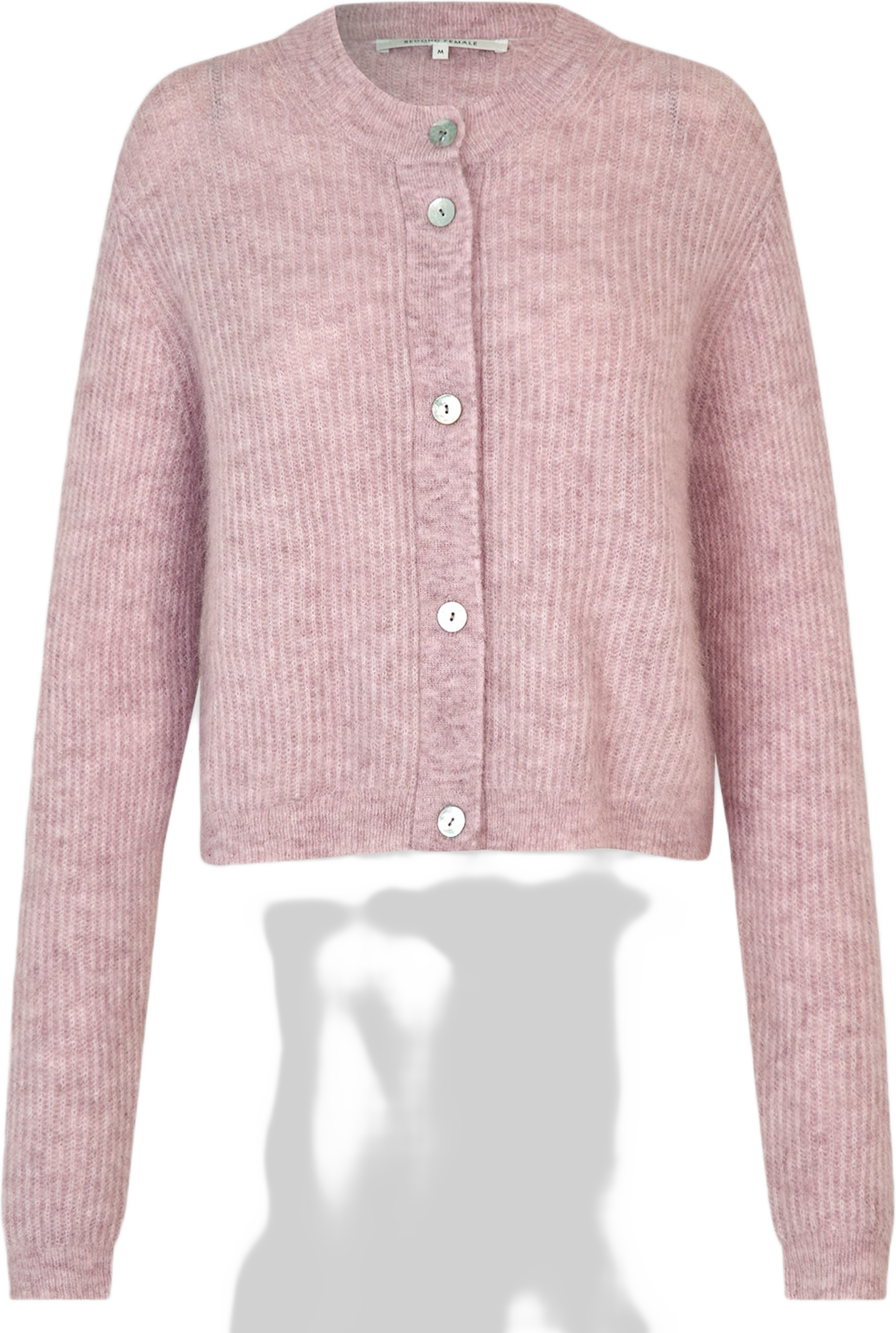 Andrea Knit Rib LS Cardigan