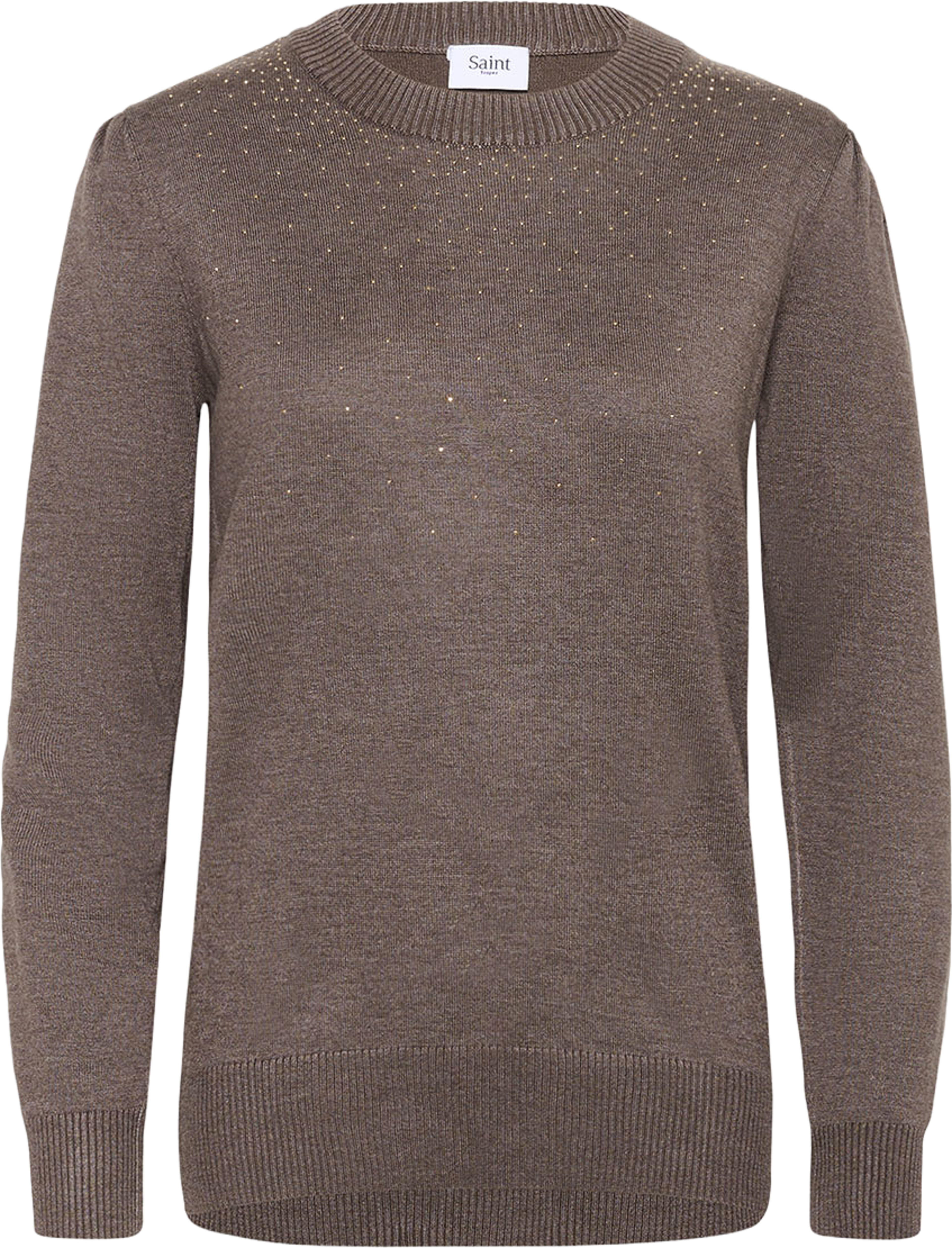 CherriSZ  Pullover, från Saint Tropez, i färgen Mink Melange. Klicka för att öppna bilden i stort format