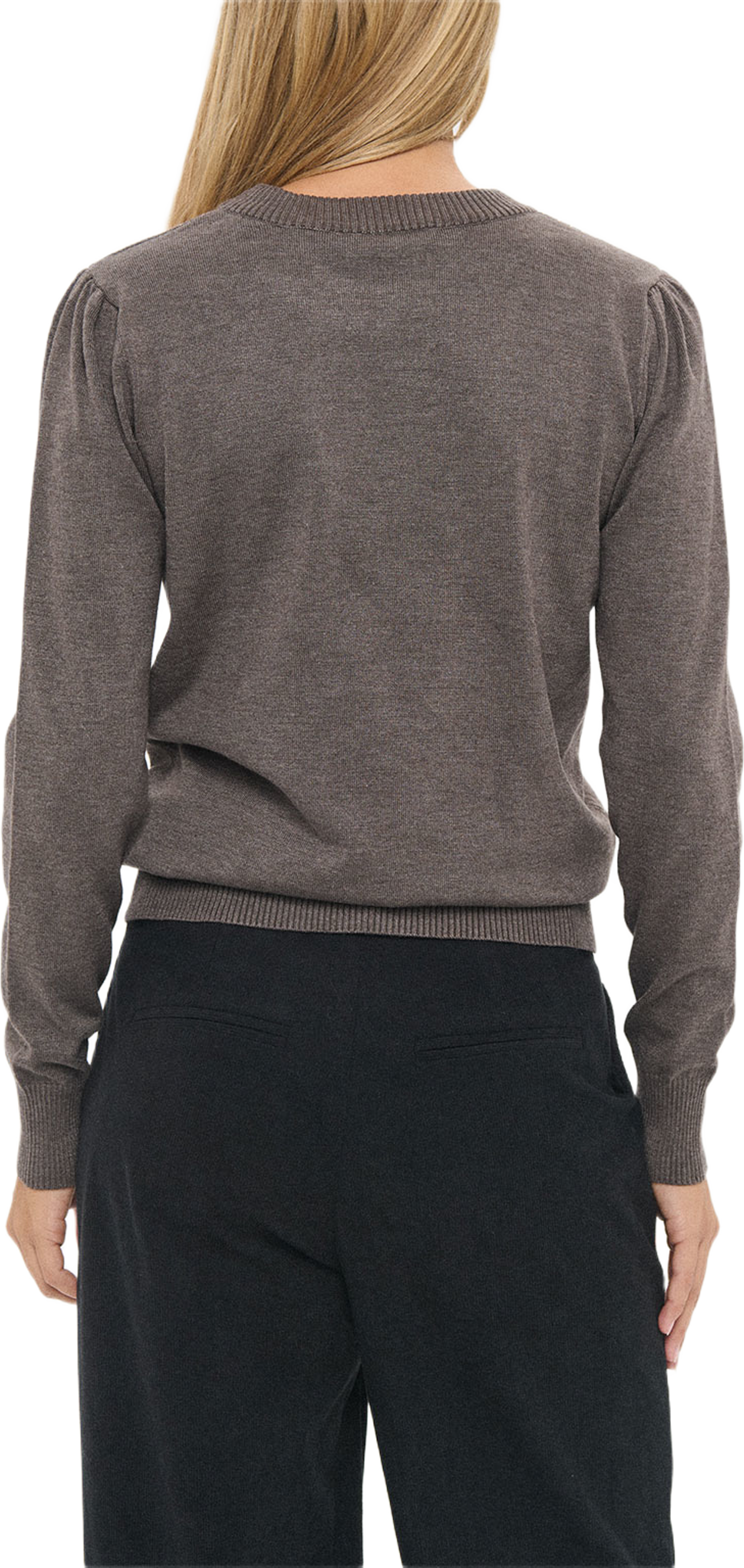 CherriSZ  Pullover, från Saint Tropez, i färgen Mink Melange. Klicka för att öppna bilden i stort format