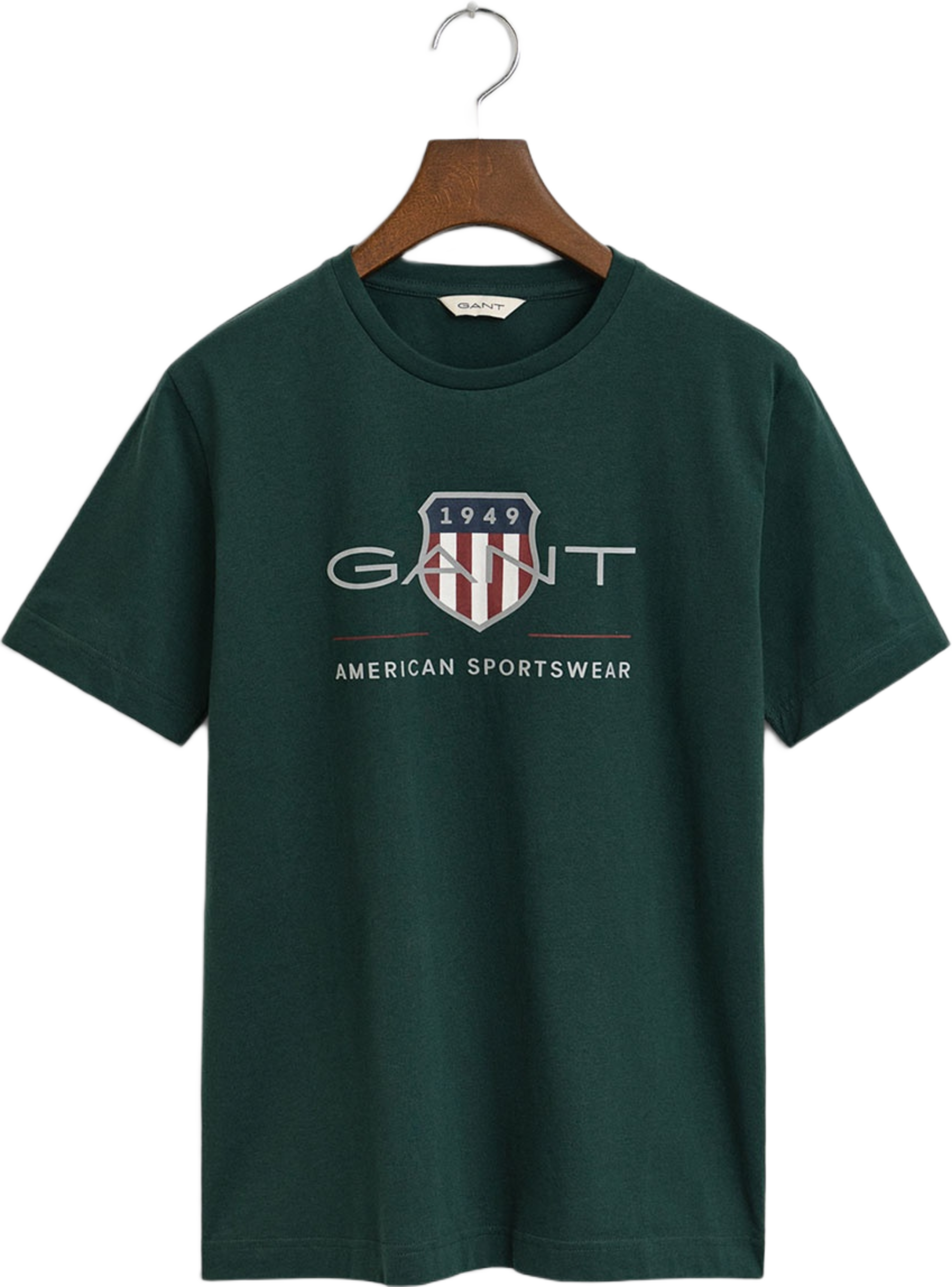 Gant Archive Shield SS T-shirt, från GANT, i färgen Tartan Green.