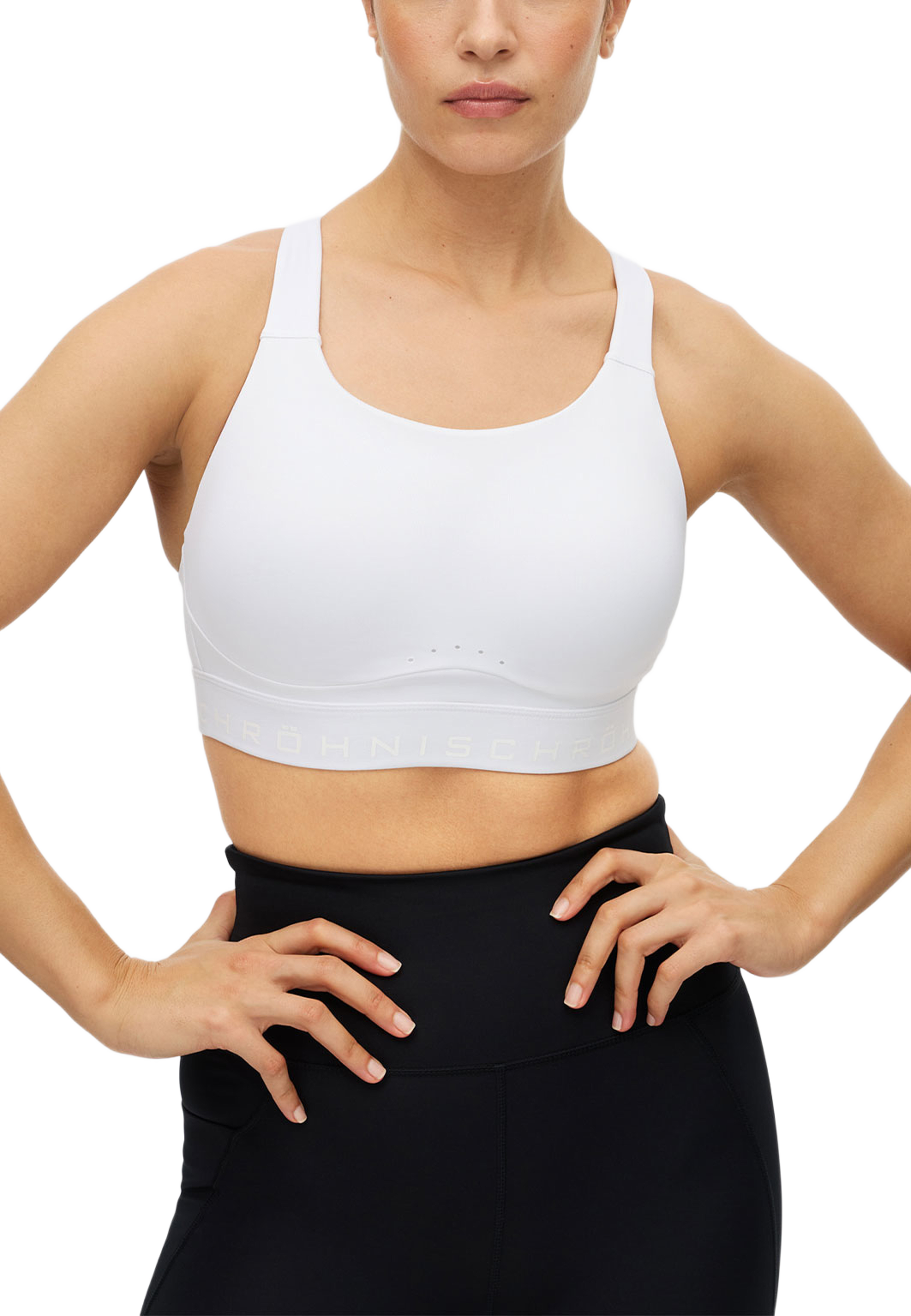 Firm High Support Sportsbra, från Röhnisch, i färgen White. Klicka för att öppna bilden i stort format