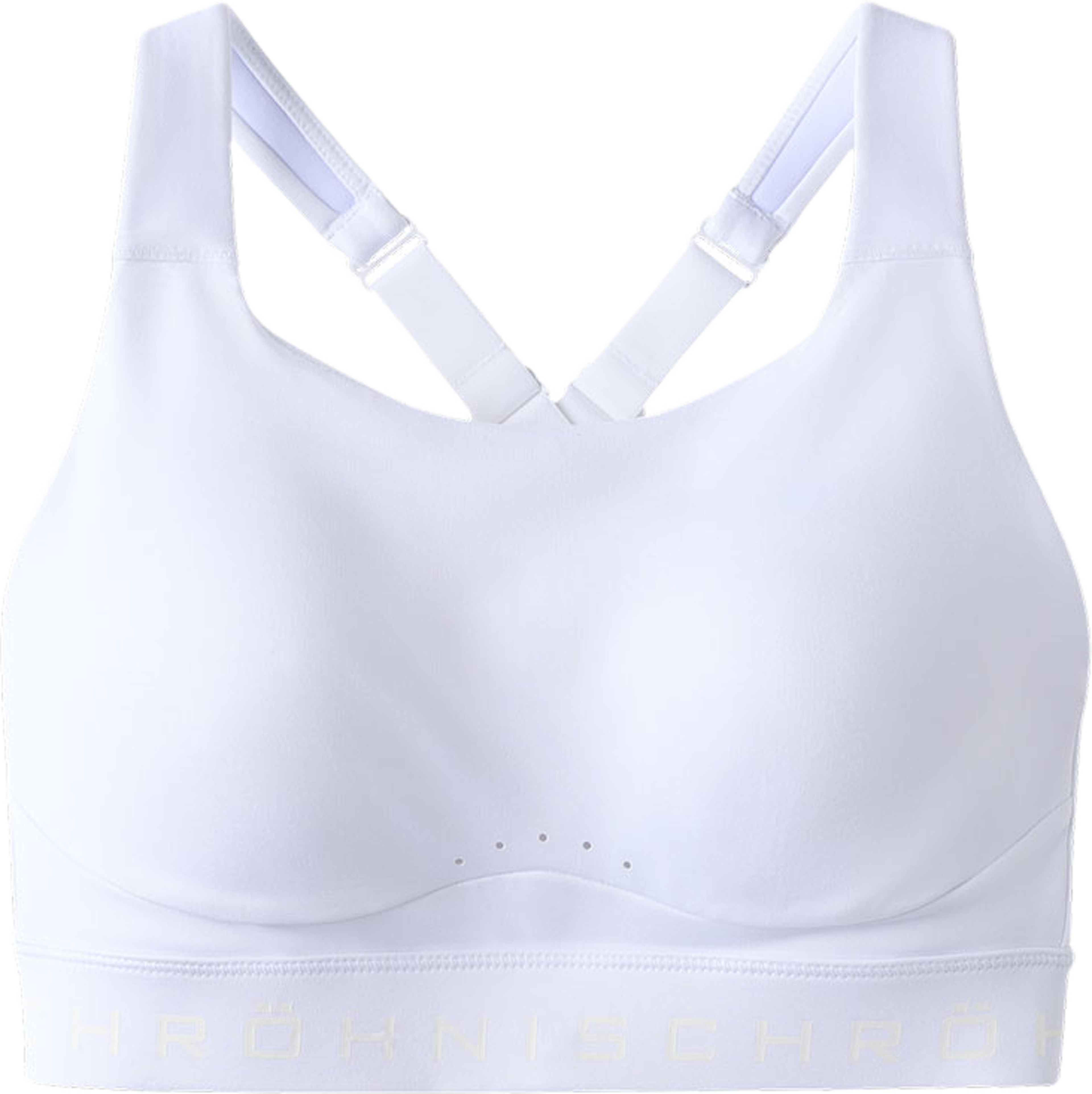 Firm High Support Sportsbra, från Röhnisch, i färgen White. Klicka för att öppna bilden i stort format