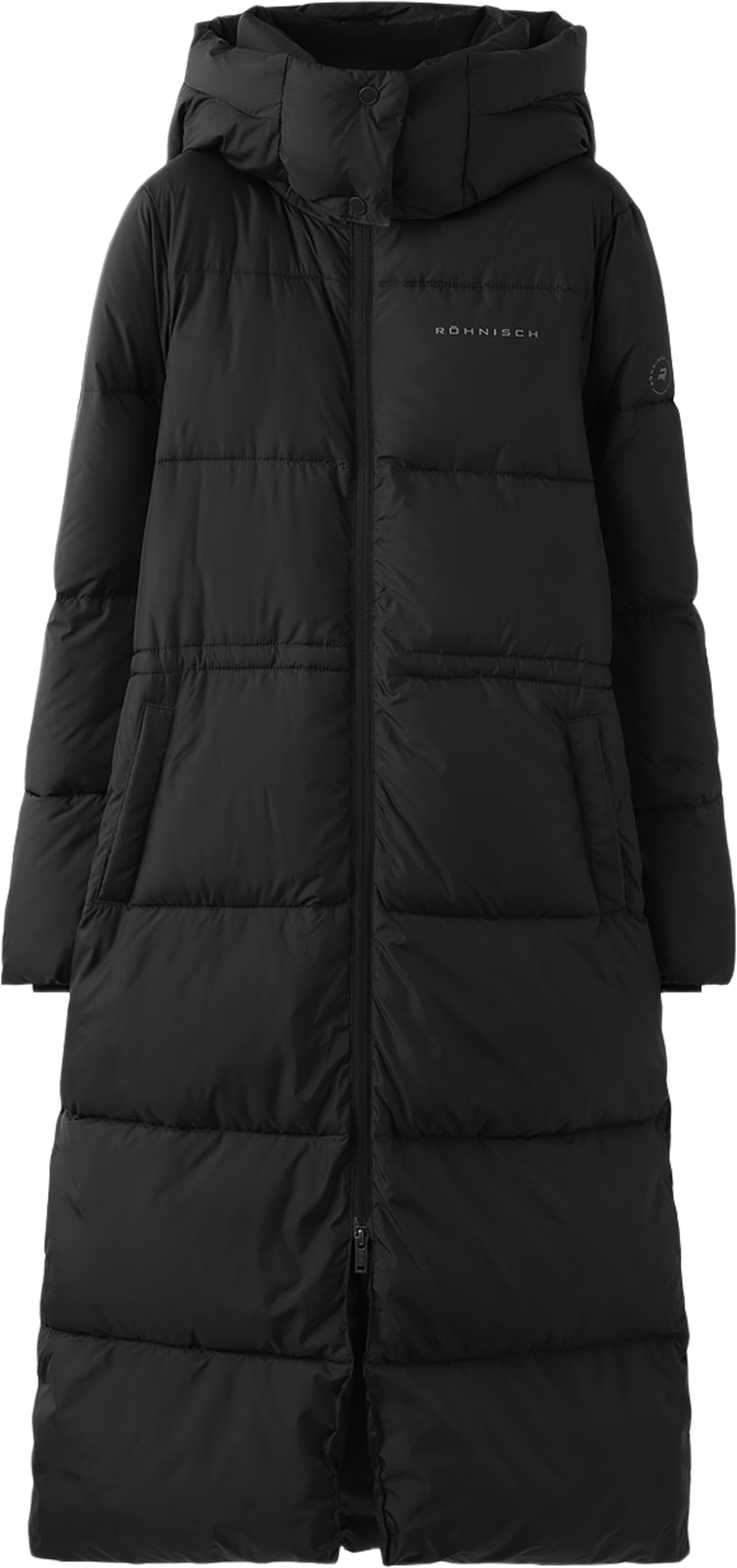 Pebble Hood Coat, från Röhnisch, i färgen Black. Klicka för att öppna bilden i stort format