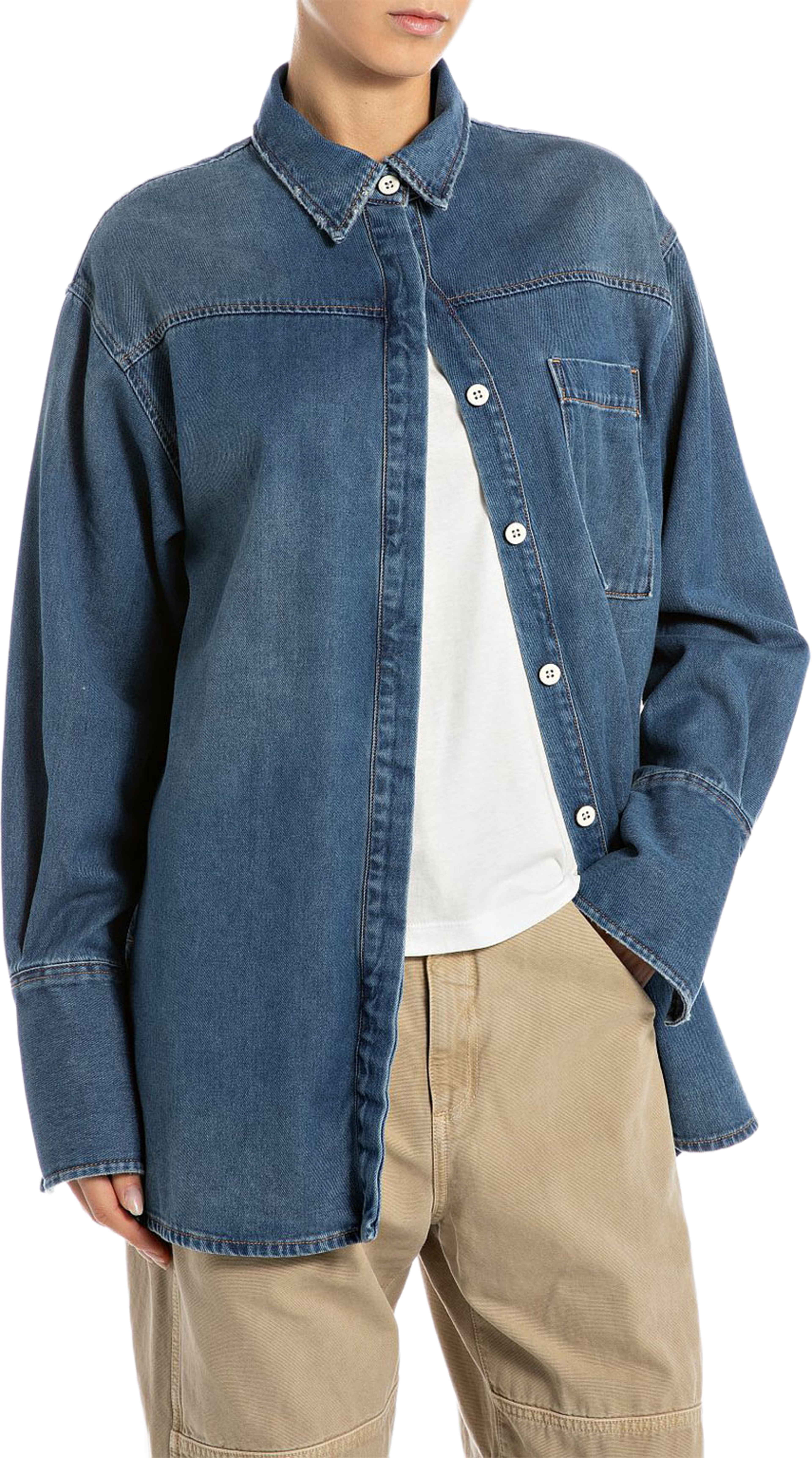 Oversized Denim Shirt