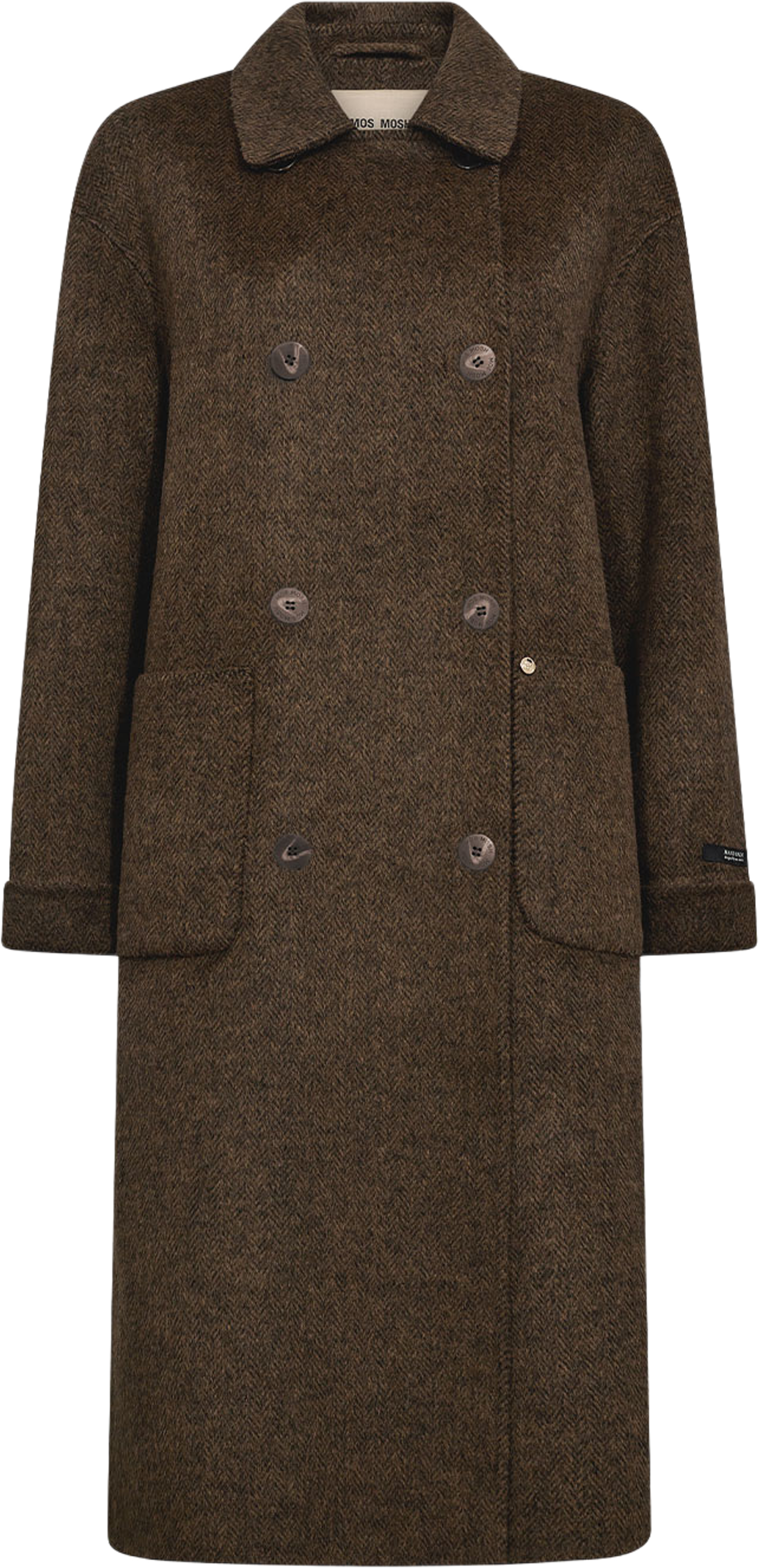 Lucca Barkley Wool Coat, från Mos Mosh, i färgen Slate Black. Klicka för att öppna bilden i stort format
