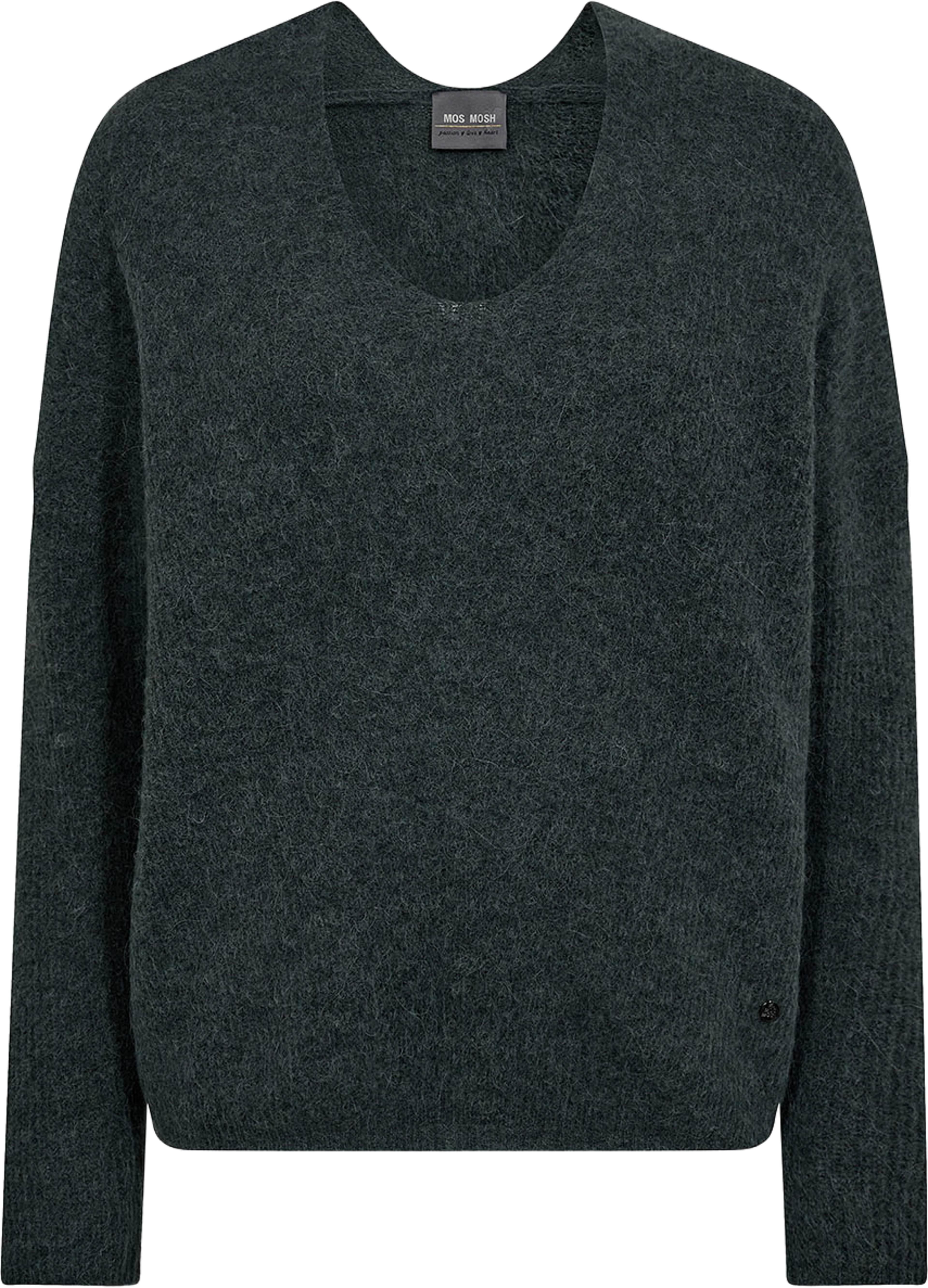 Thora V-Neck Knit, från Mos Mosh, i färgen Urban Chic. Klicka för att öppna bilden i stort format