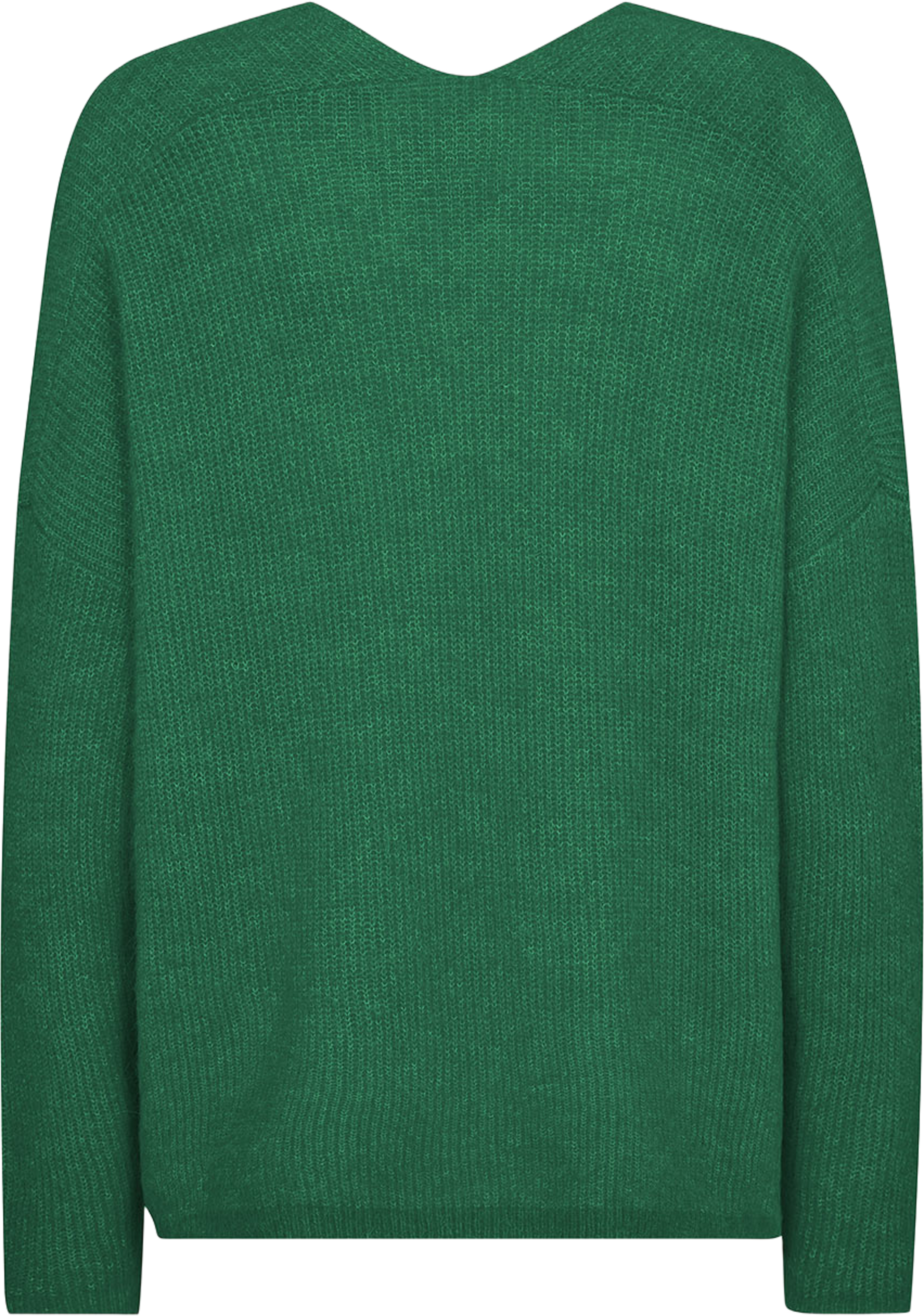 Thora V-Neck Knit, från Mos Mosh, i färgen Amazon. Klicka för att öppna bilden i stort format