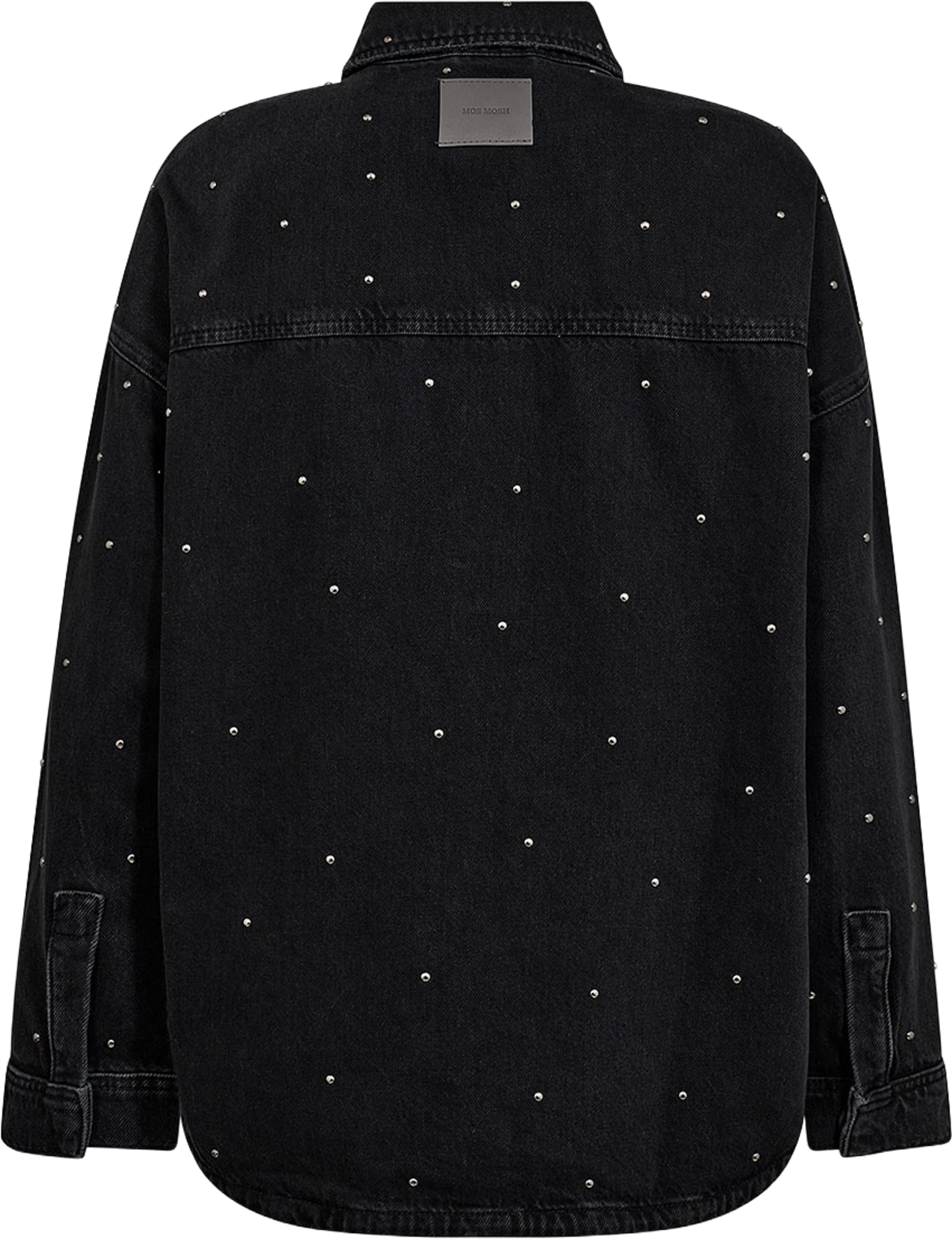 Ee Studs Shirt, från Mos Mosh, i färgen Dark Grey Denim. Klicka för att öppna bilden i stort format