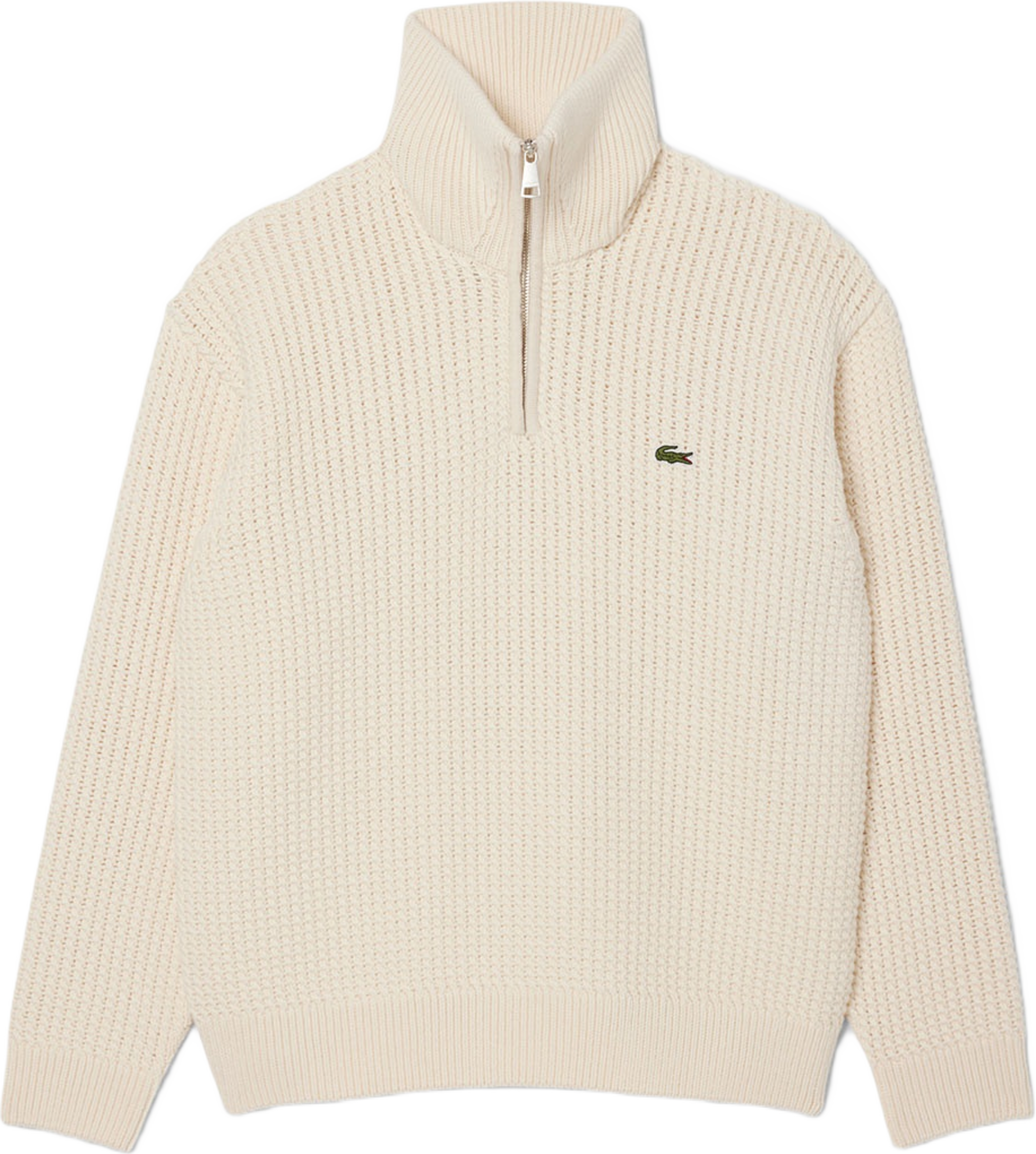 High Neck Half Zipper Heavy Wool Sweater, från Lacoste, i färgen Lapland.