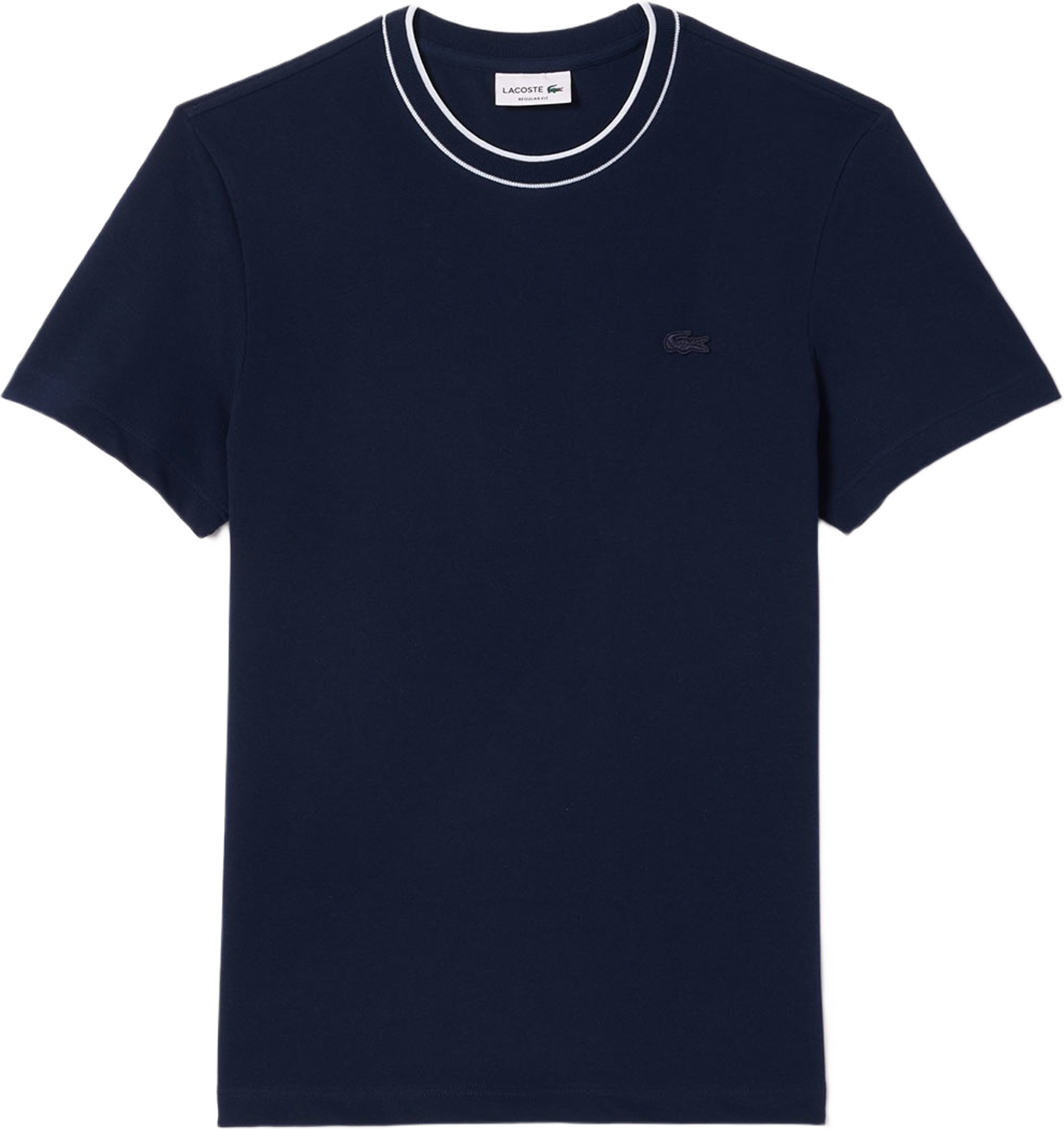 Stretch Piqué Stripe Collar T-shirt