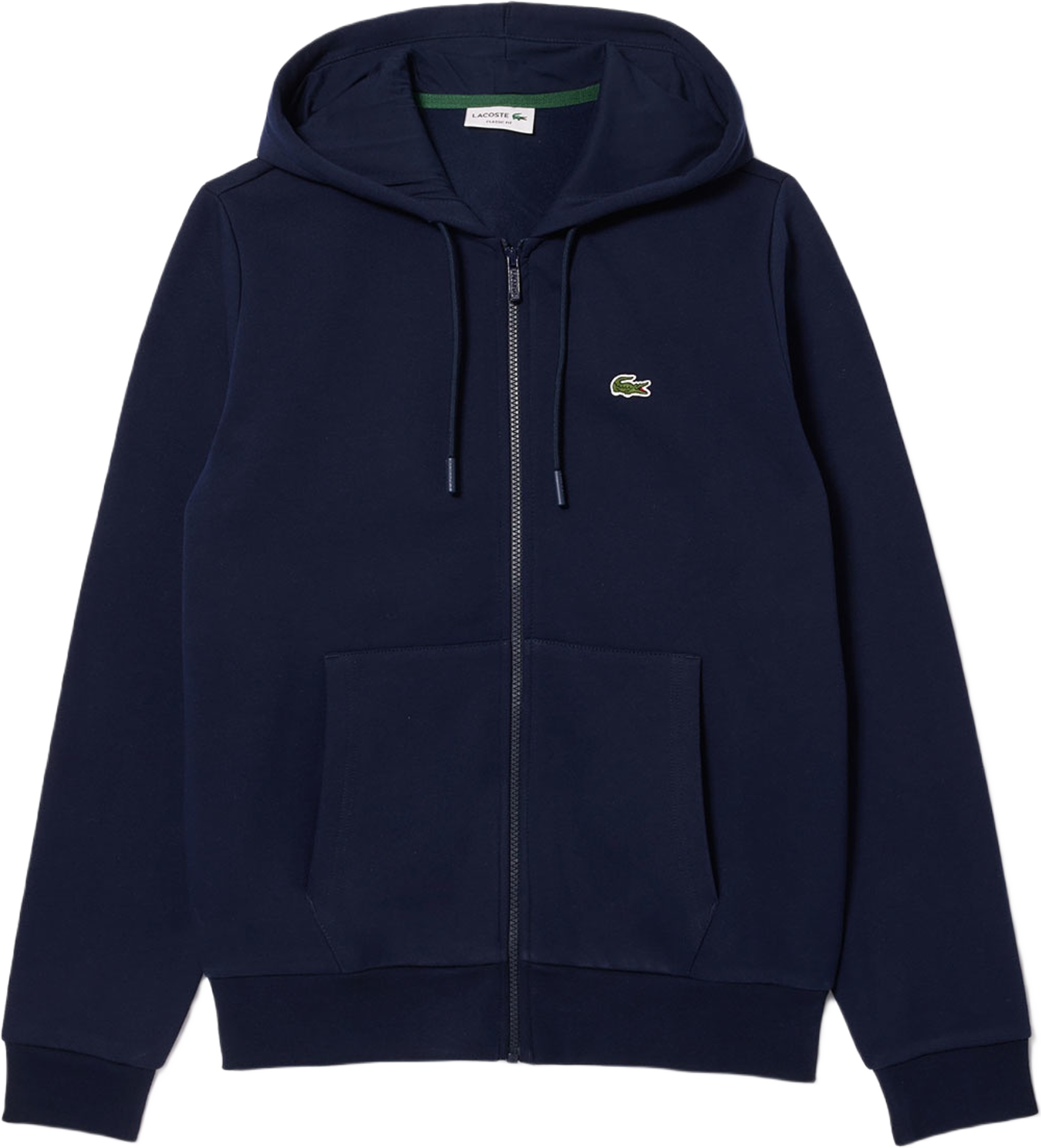 Hooded Cotton Fleece Zip Sweat Sweatshirt
