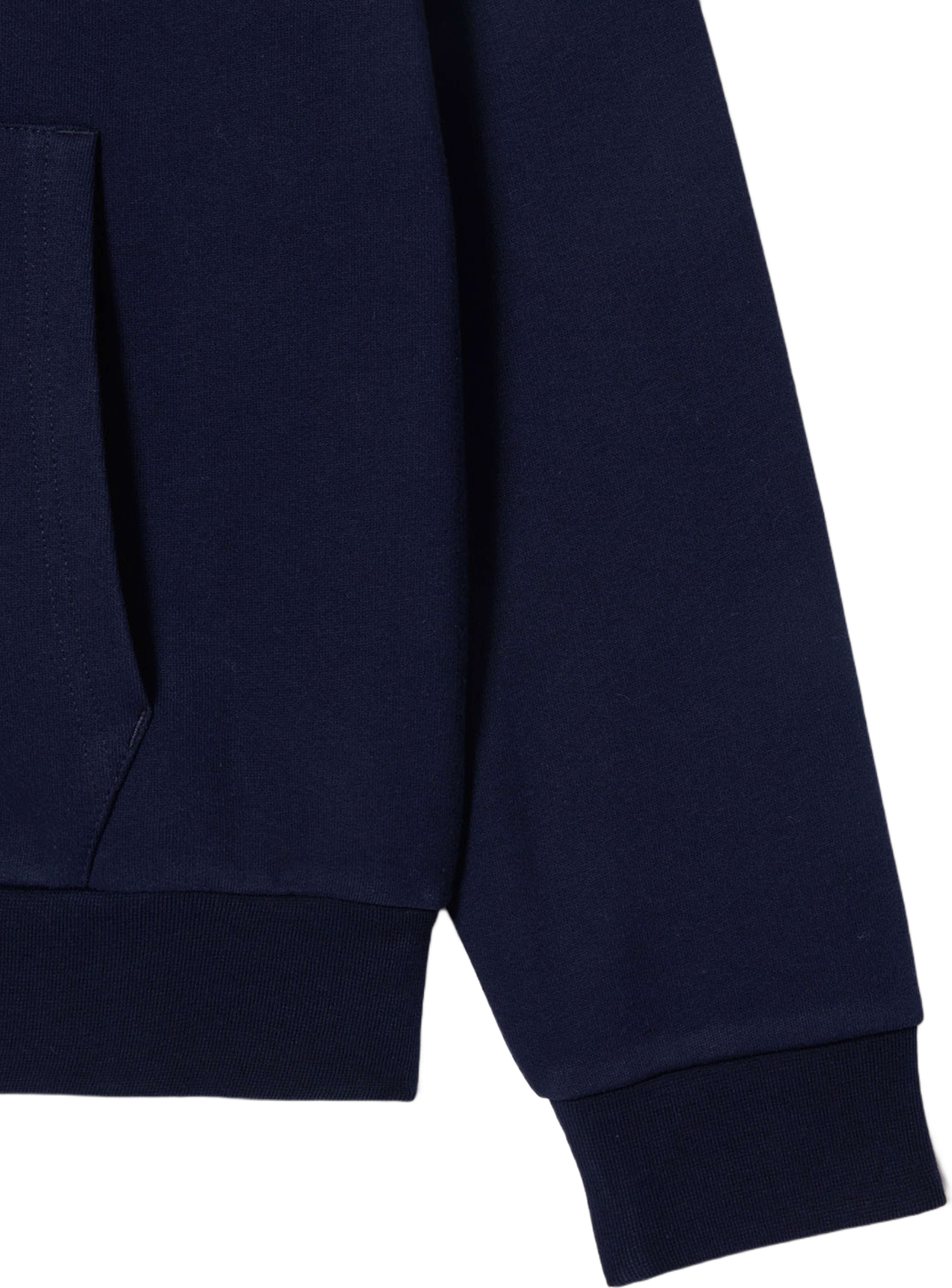 Hooded Cotton Fleece Zip Sweat Sweatshirt