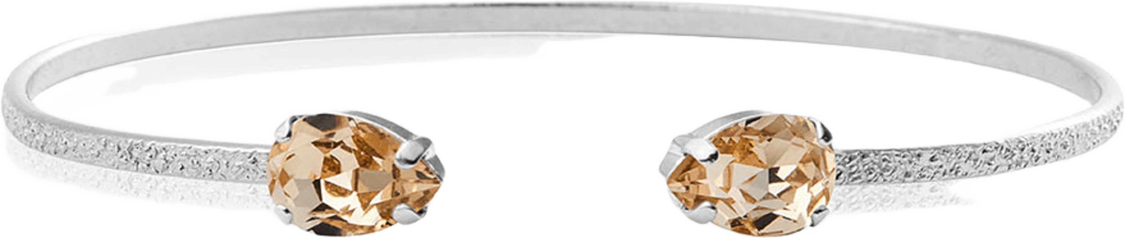 Leia Bracelet, från Caroline Svedbom, i färgen Rhodium. Klicka för att öppna bilden i stort format