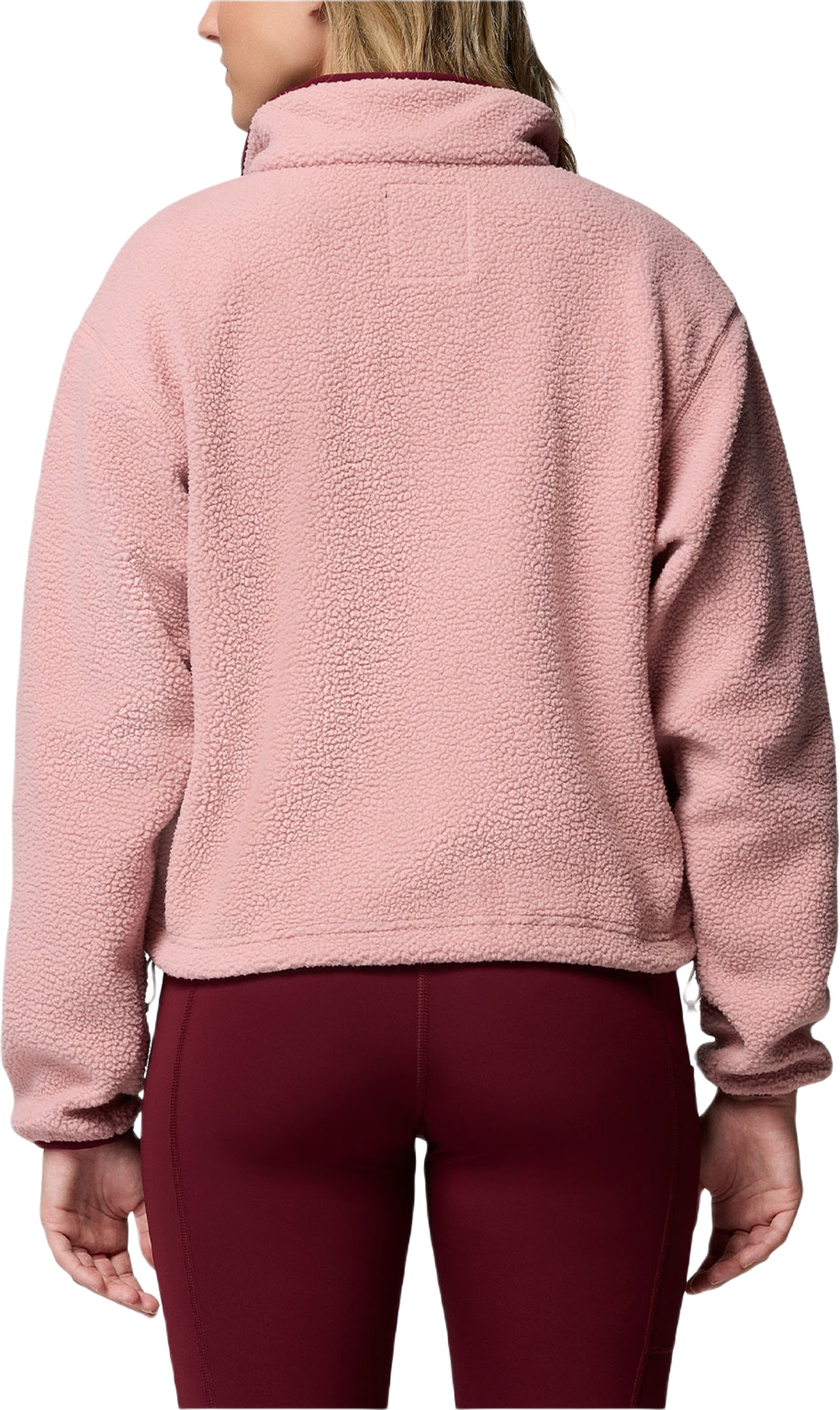 Helvetia™ II Cropped Half Snap Fleece, från Columbia, i färgen Eraser Pink, Fi.