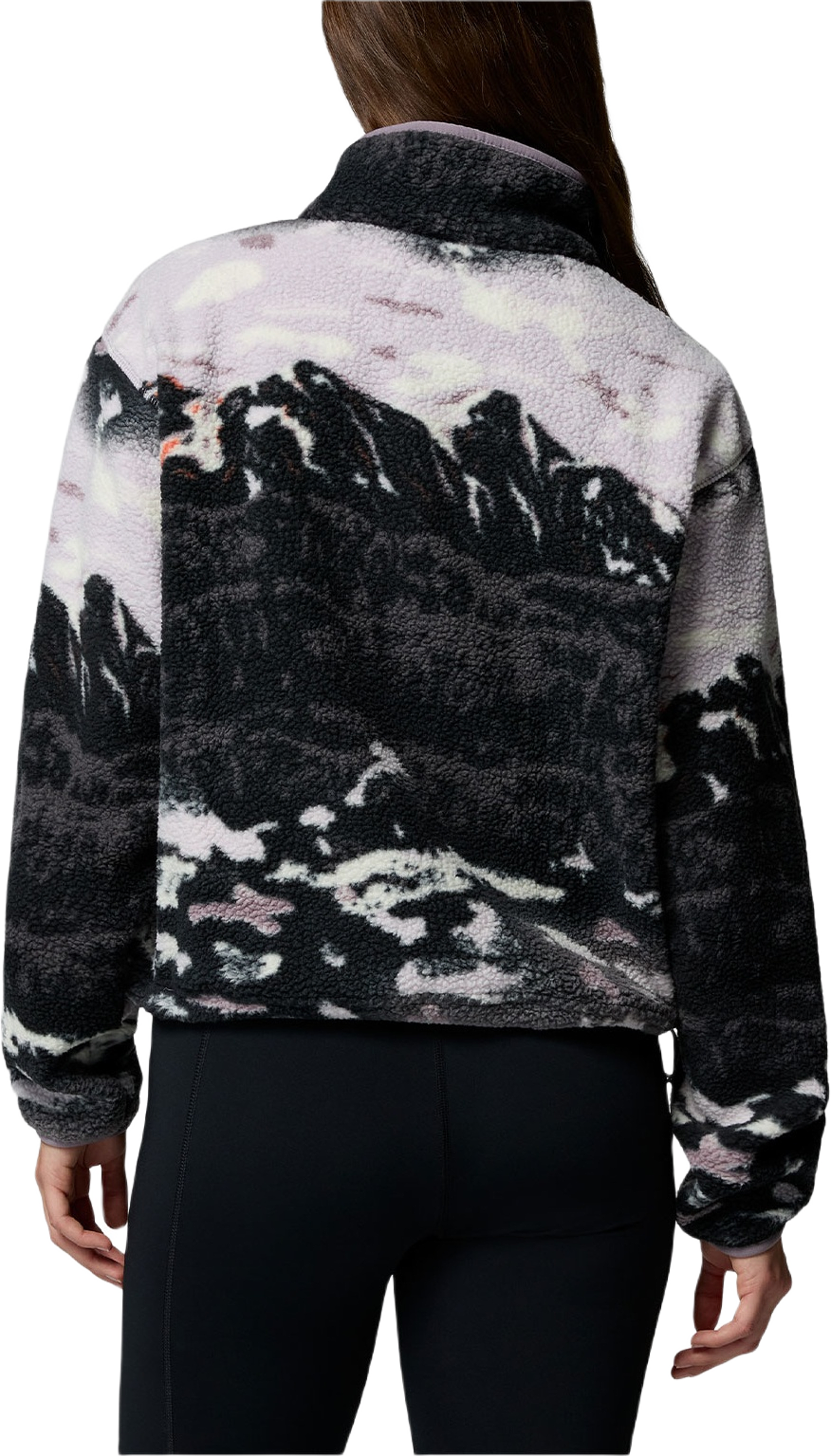 Helvetia™ II Printed Cropped Half Snap, från Columbia, i färgen Shale Purple Si.