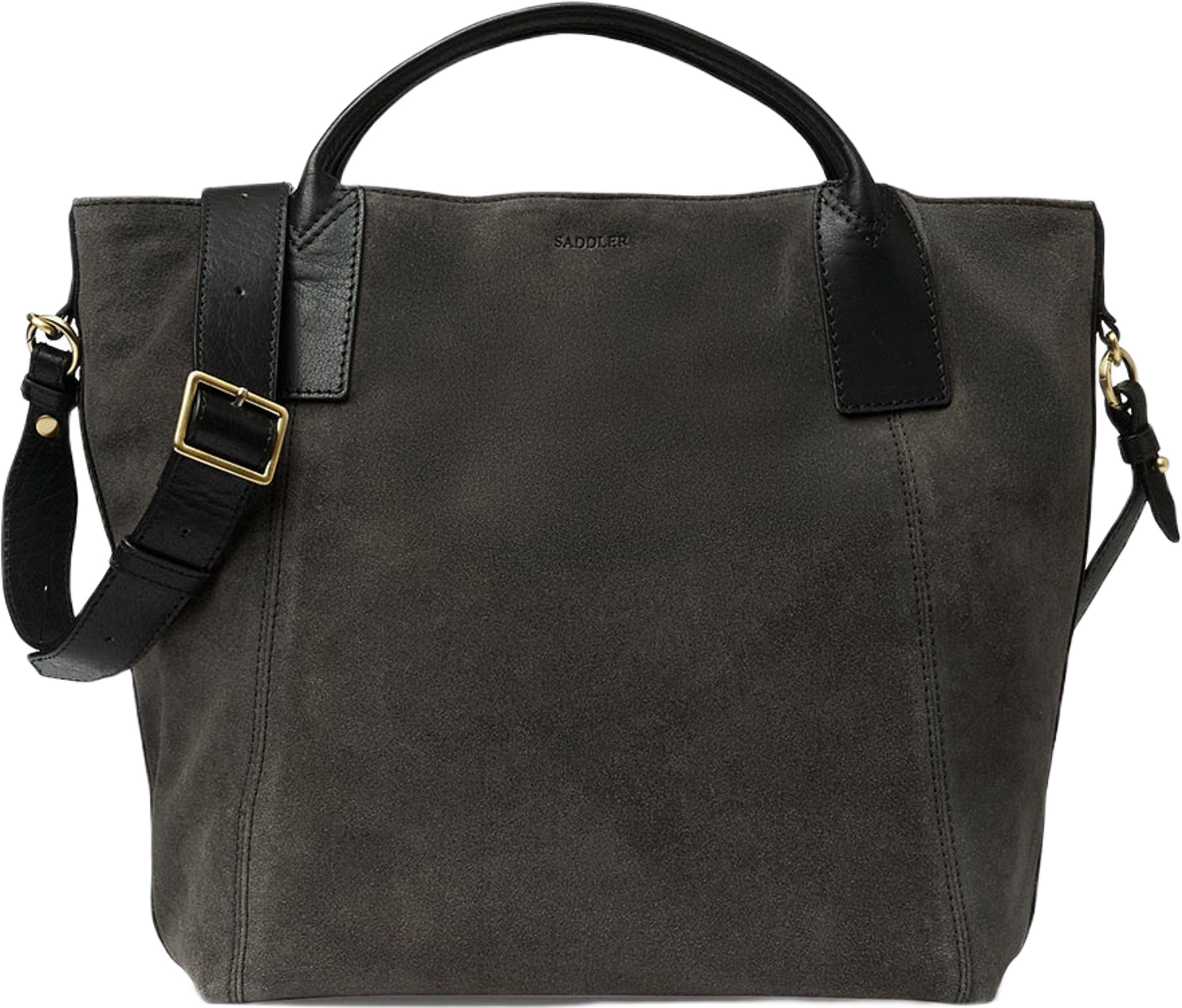 Inés Tote, från Saddler, i färgen Black/Smoke.