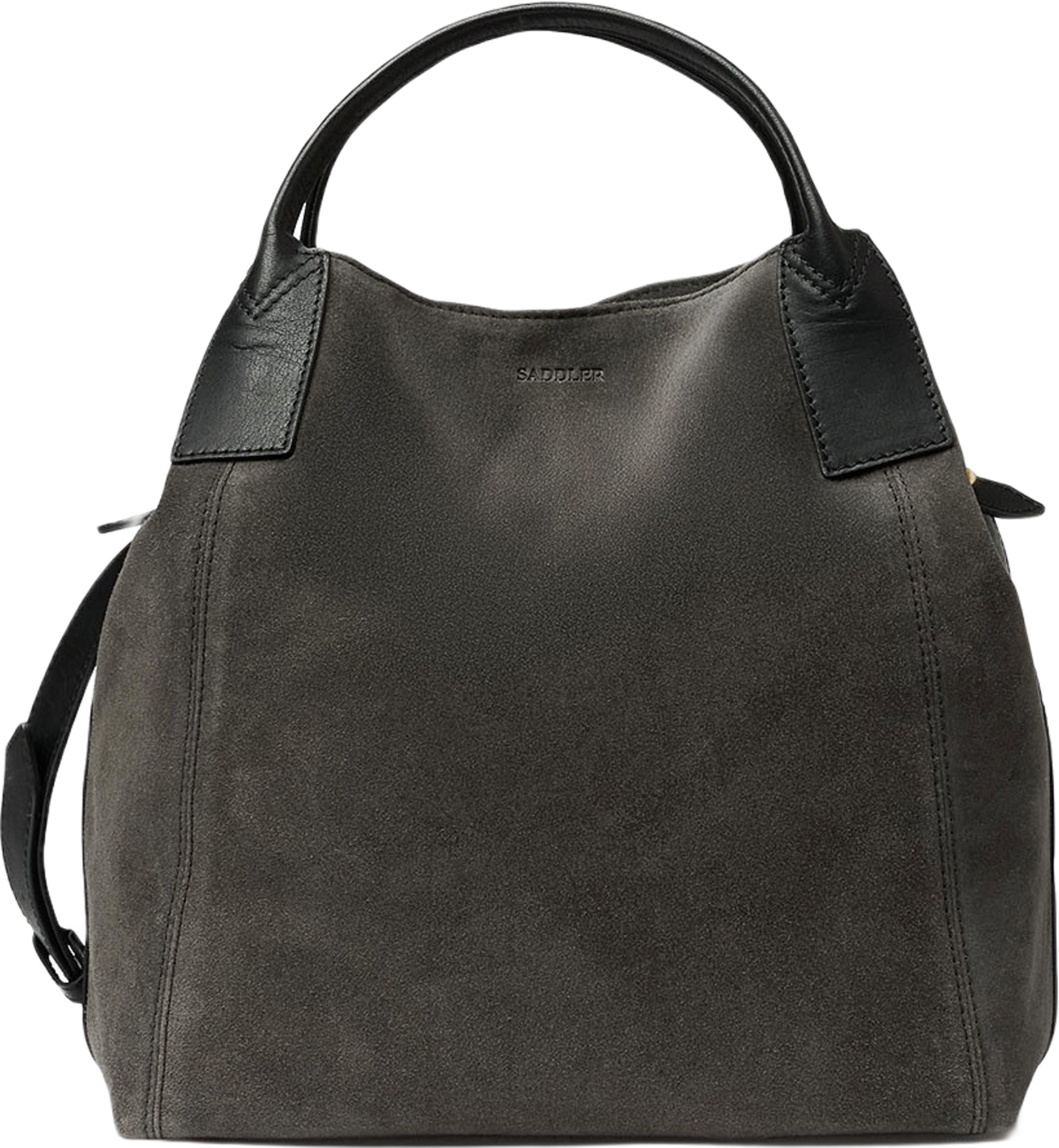 Inés Tote, från Saddler, i färgen Black/Smoke.