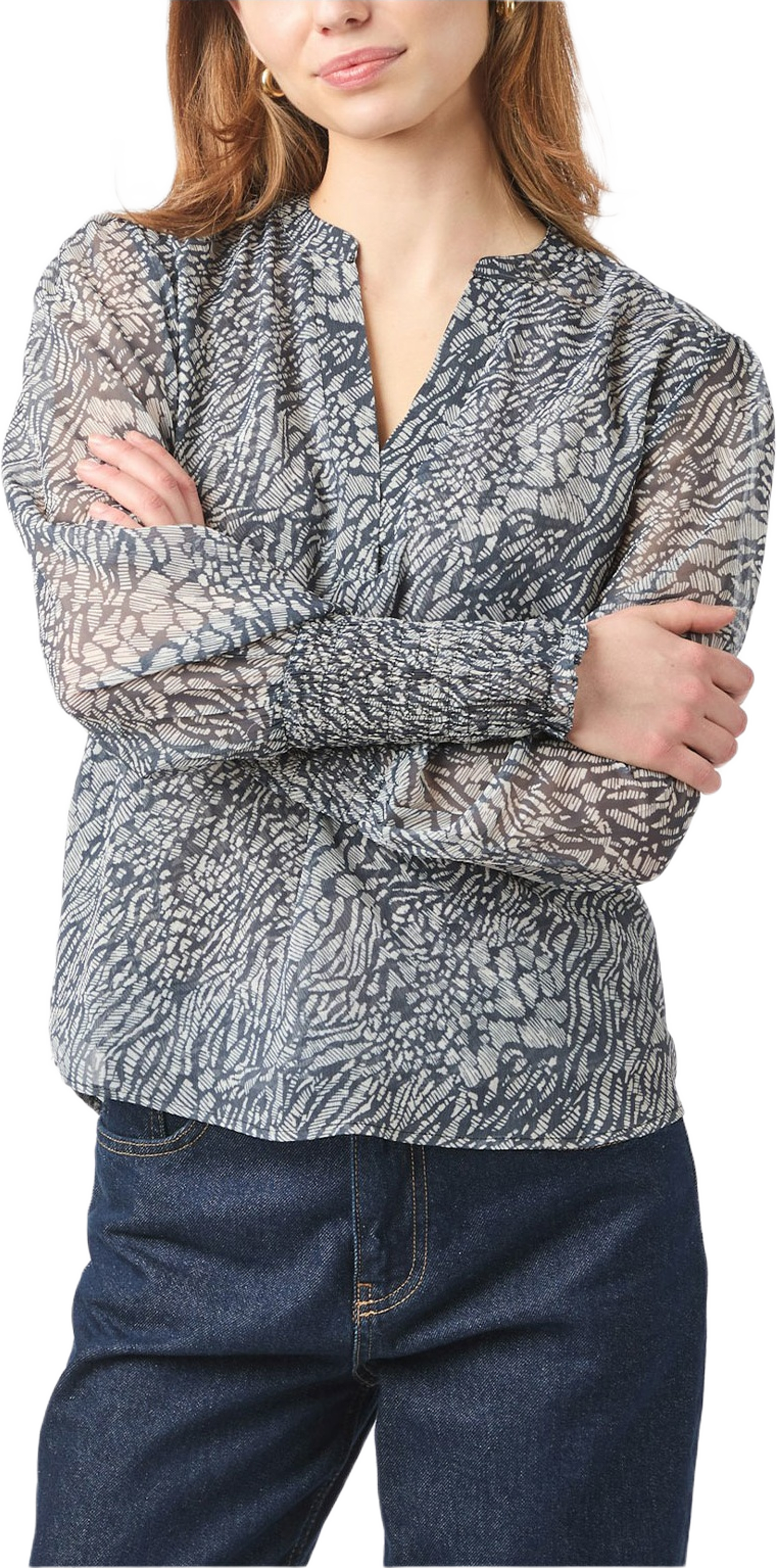 Landa Print Fusion Blouse